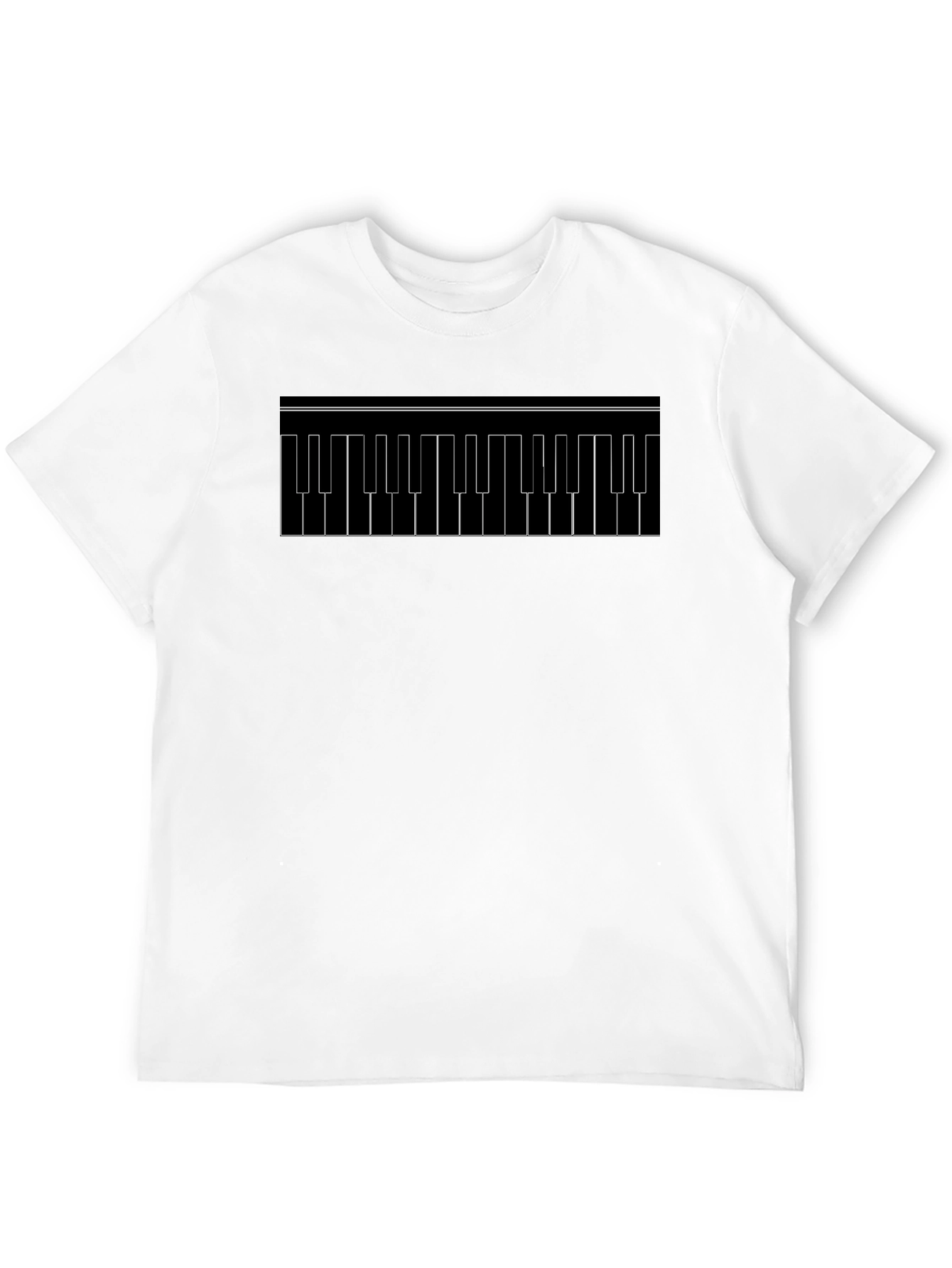 Black Keyboard Keys Graphic Tee - Black view 12