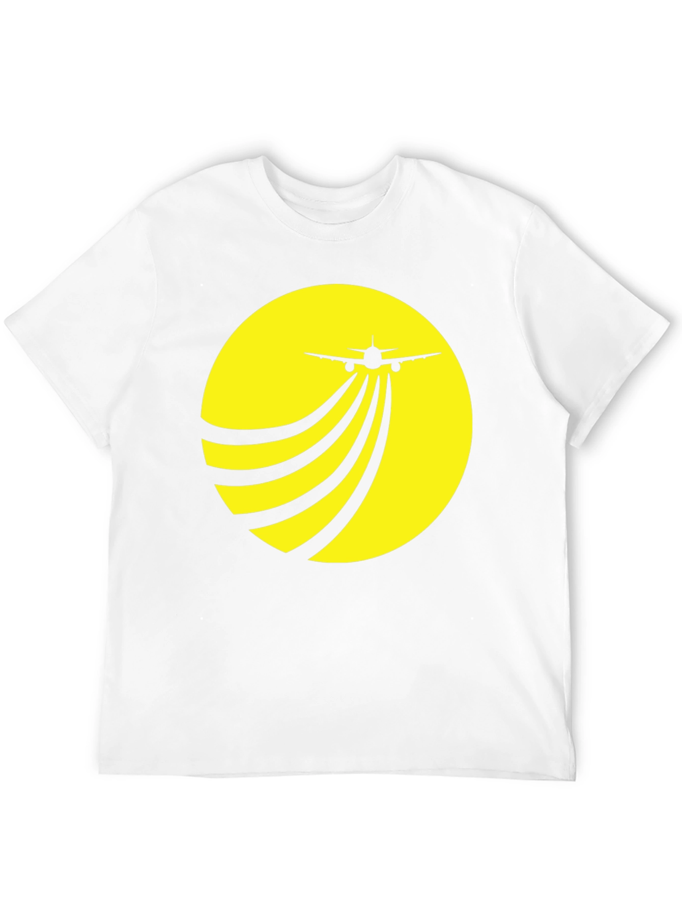 Black Airplane Takeoff Graphic Tee - Black Crew Neck view 12