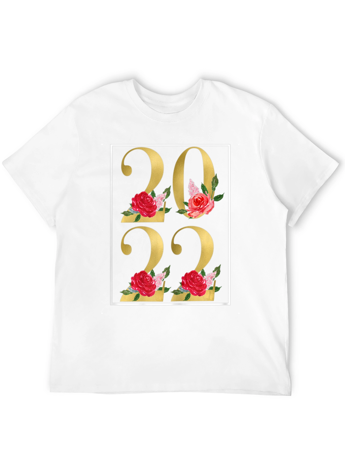 Black Floral 2022 Black T-Shirt view 12
