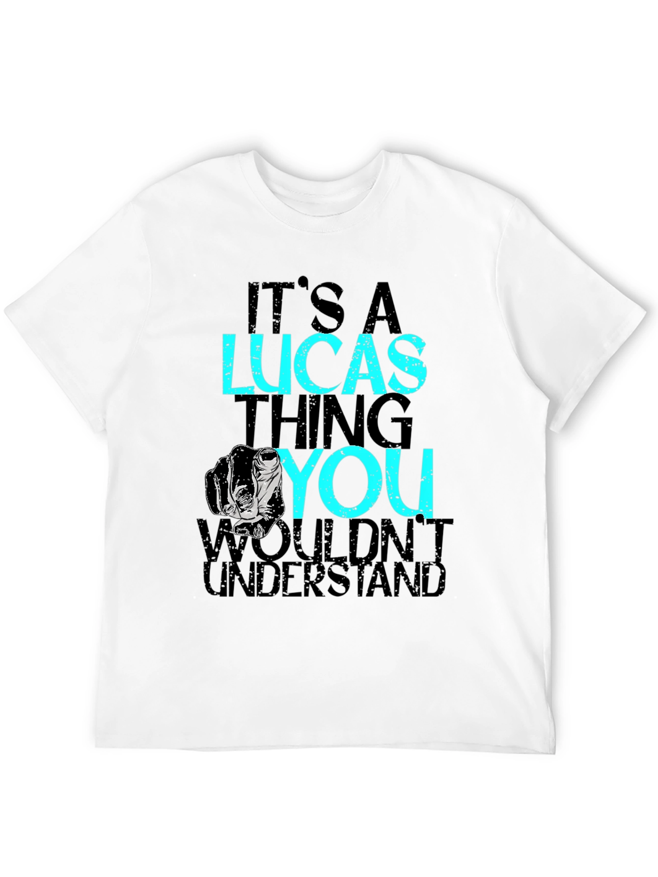 Black It's A Lucas Thing T-Shirt - Black view 12