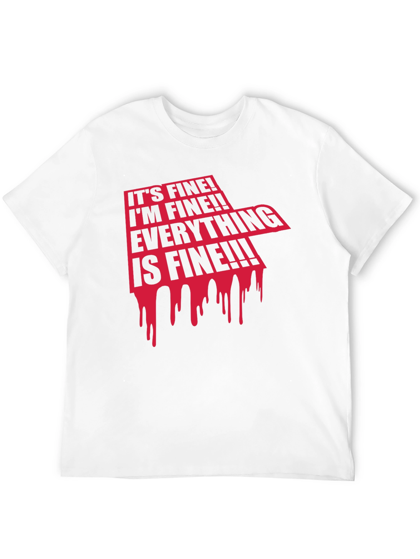 Black It's Fine! Graphic Print Tee view 12
