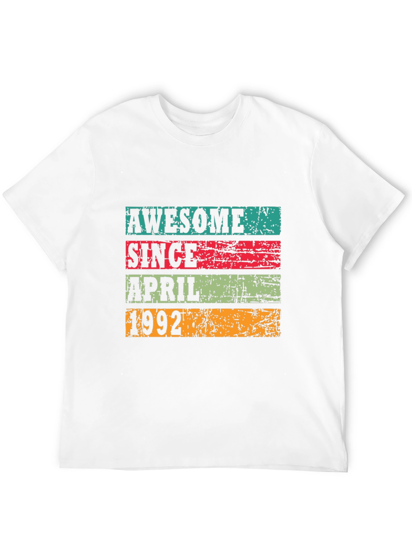 Black Awesome Since April 1992 T-Shirt view 12