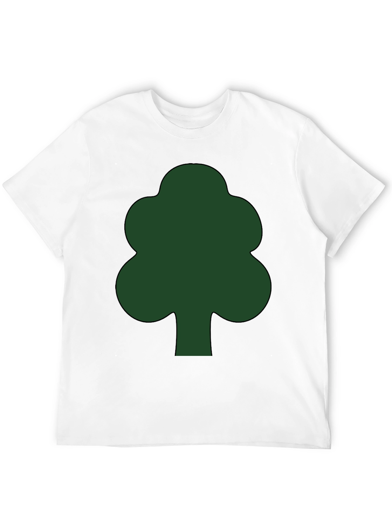 Black Green Tree Graphic Black T-Shirt view 12
