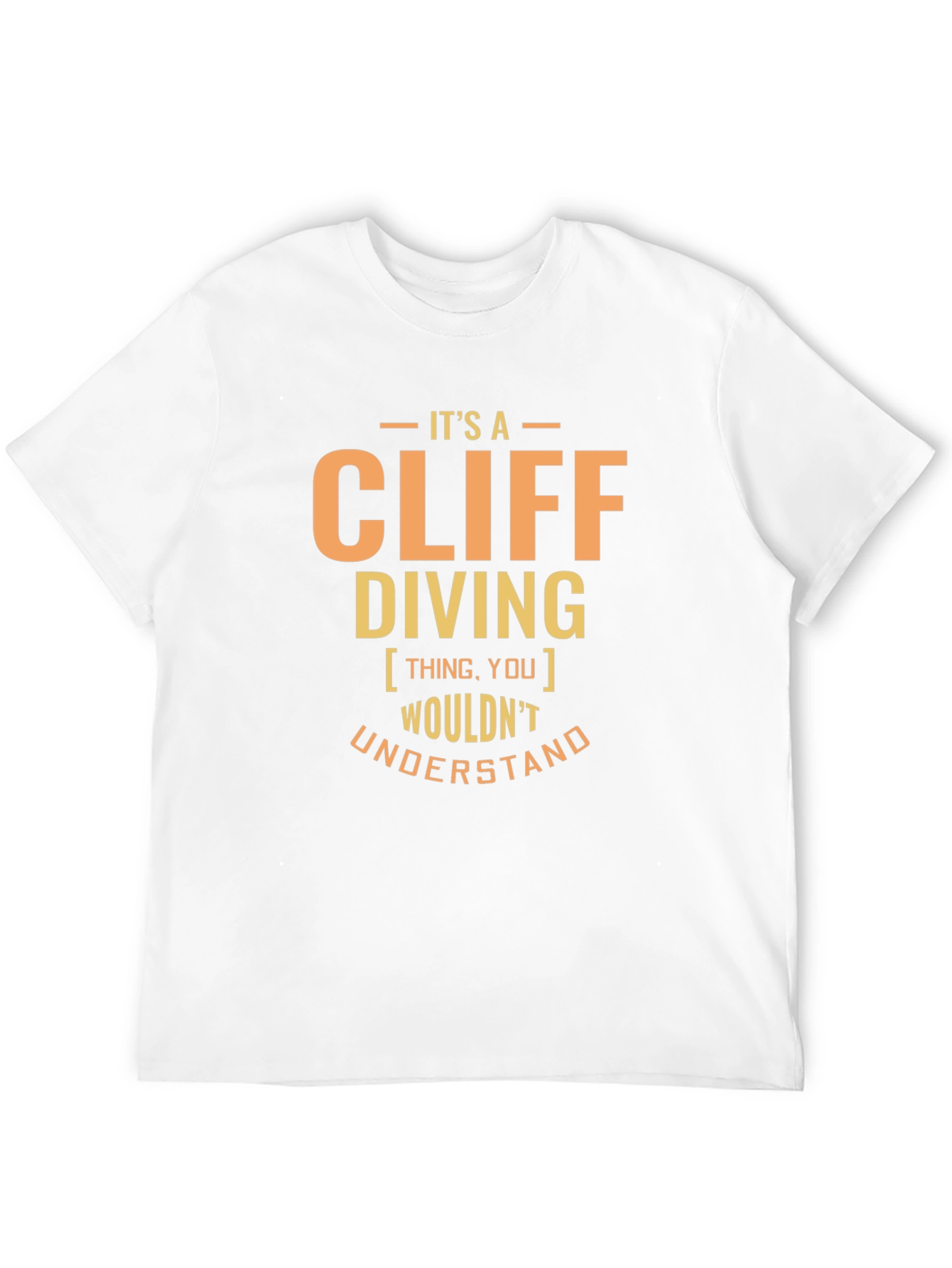Black It's A Cliff Diving Thing T-Shirt view 12