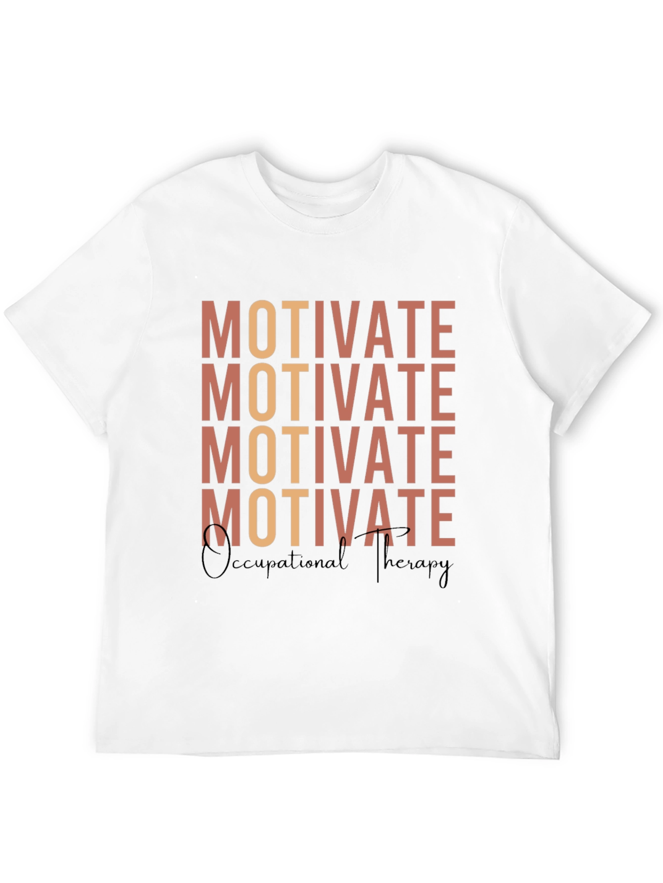 Black Motivate Occupational Therapy Graphic Tee view 12