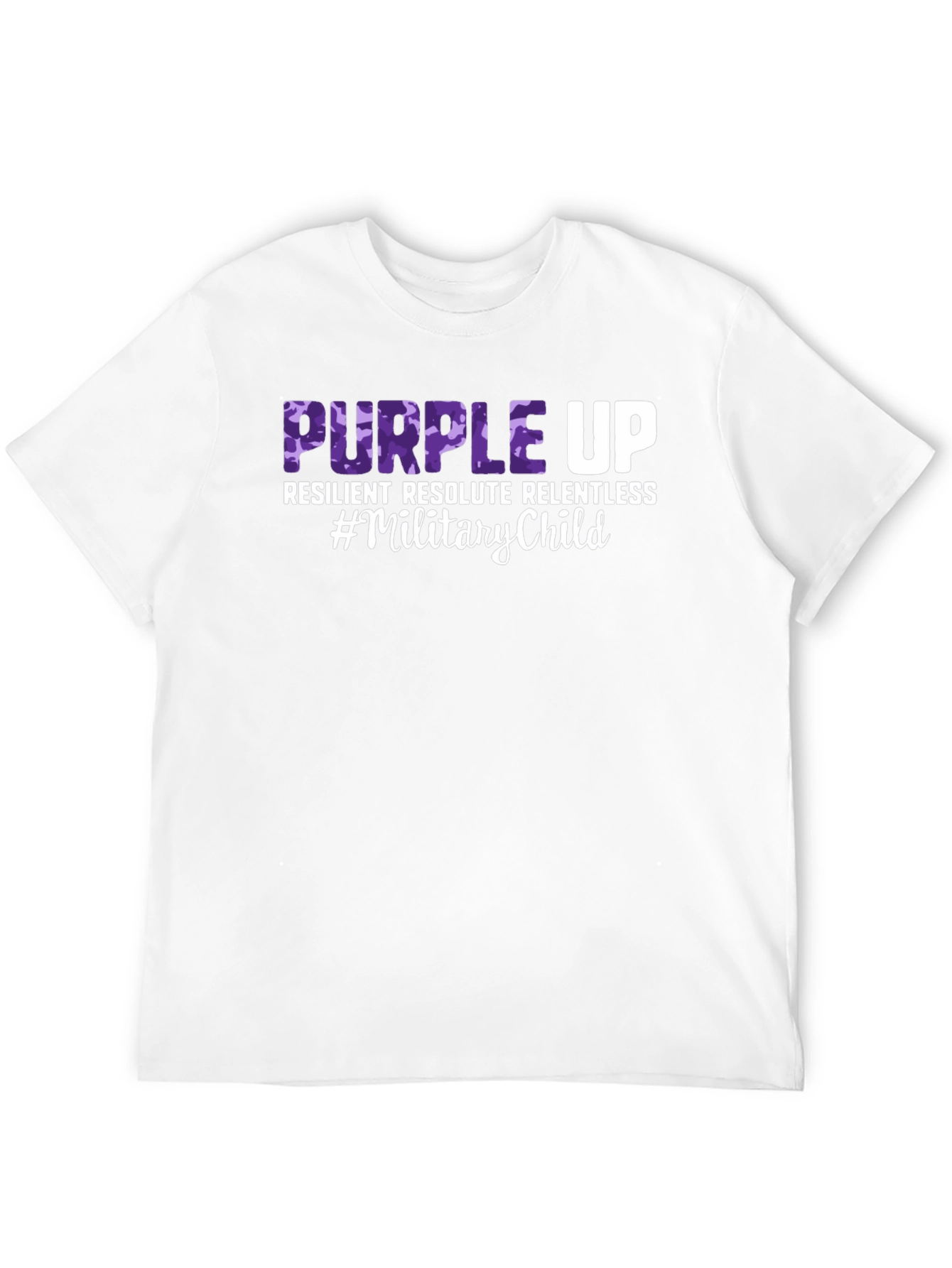 Black Purple Up Military Child T-Shirt view 12
