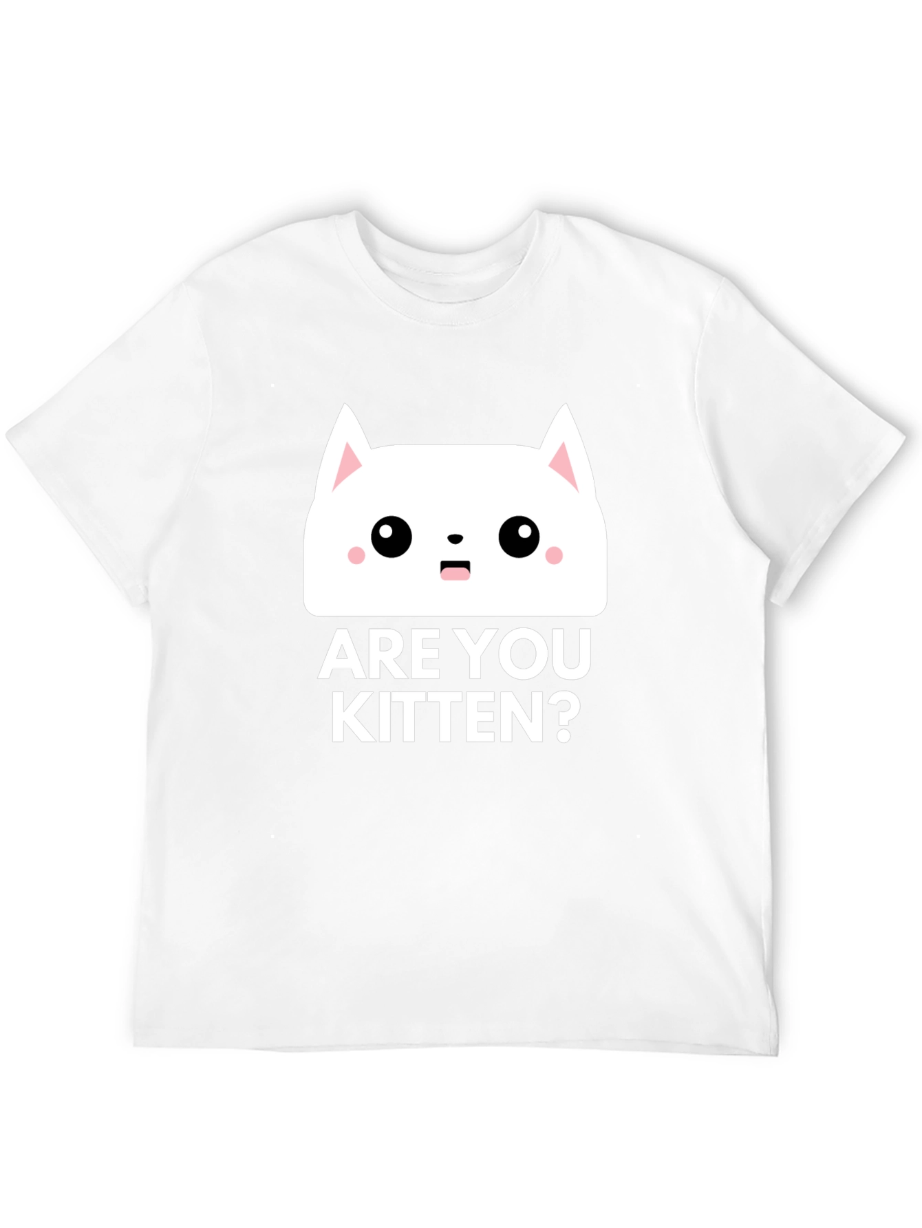Black Are You Kitten Me? Graphic T-Shirt - Black Cotton Tee view 12