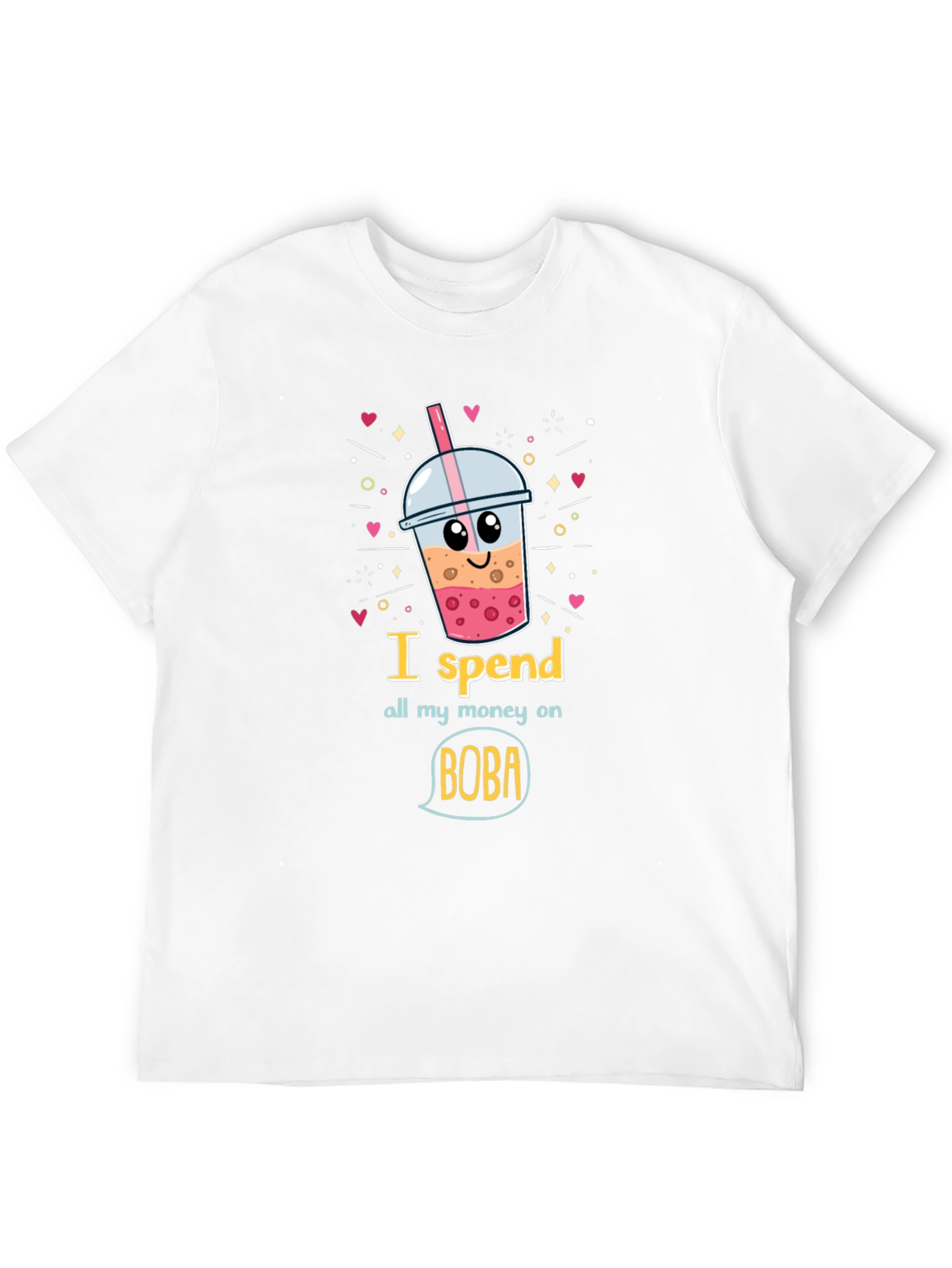 Black Boba Lover Tee: I Spend All My Money On Boba! view 12