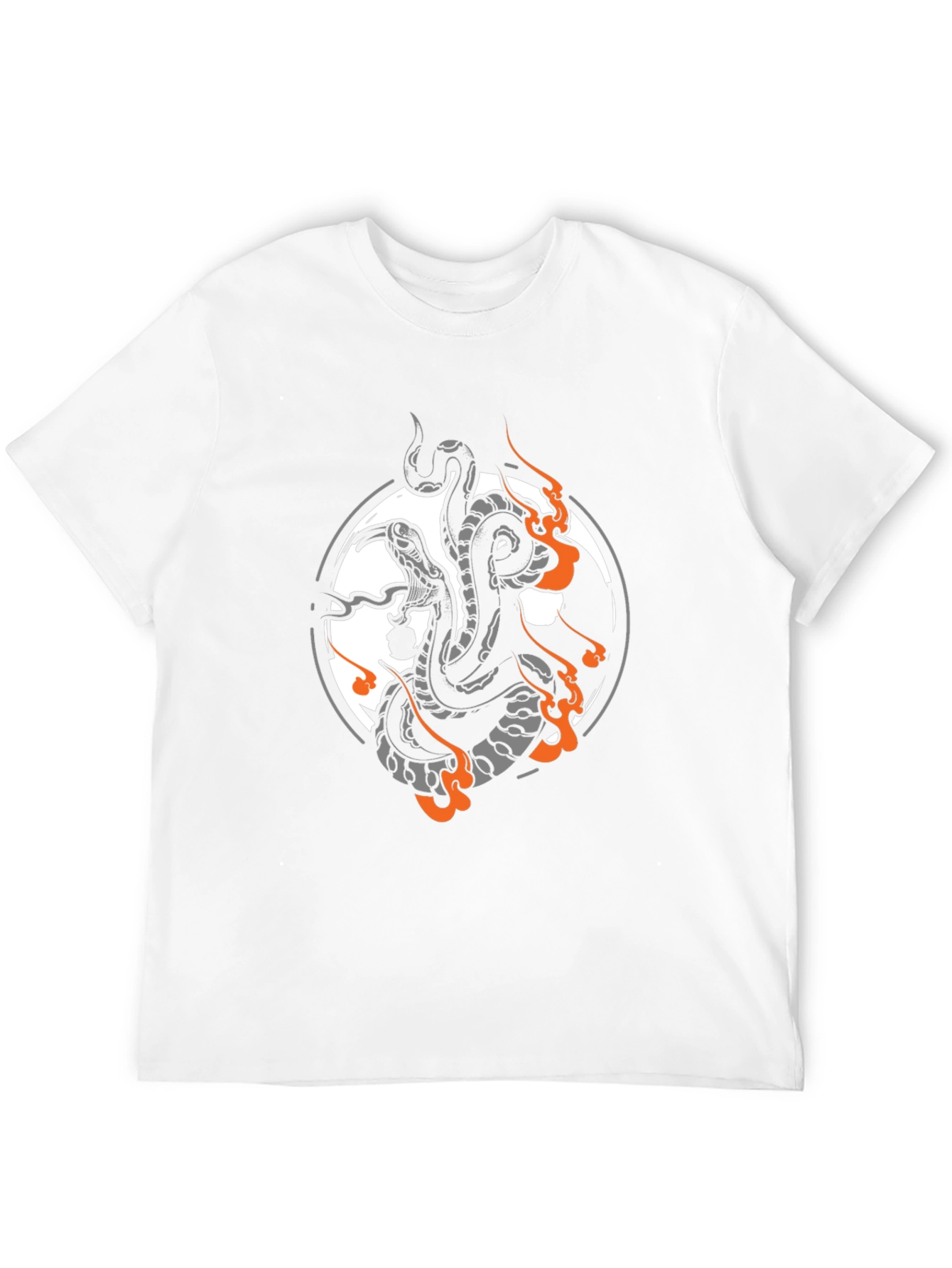 Black Men's Black Snake Graphic Tee view 12