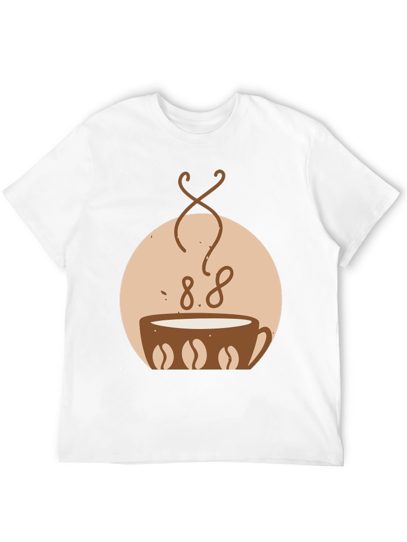 Black Coffee Lover T-Shirt - Coffee Bean Design view 12