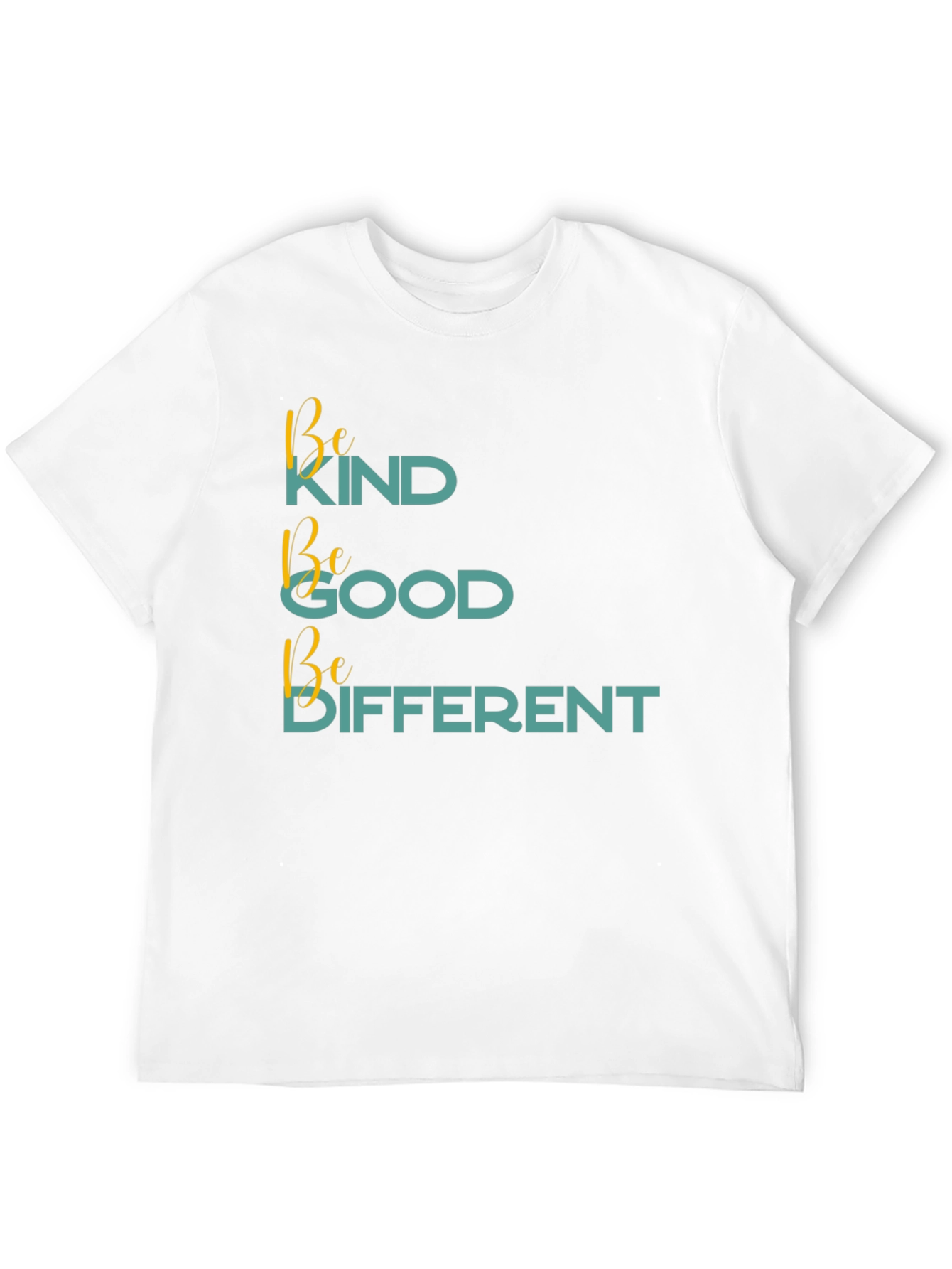 Black Be Kind Be Good Be Different Black T-Shirt view 12