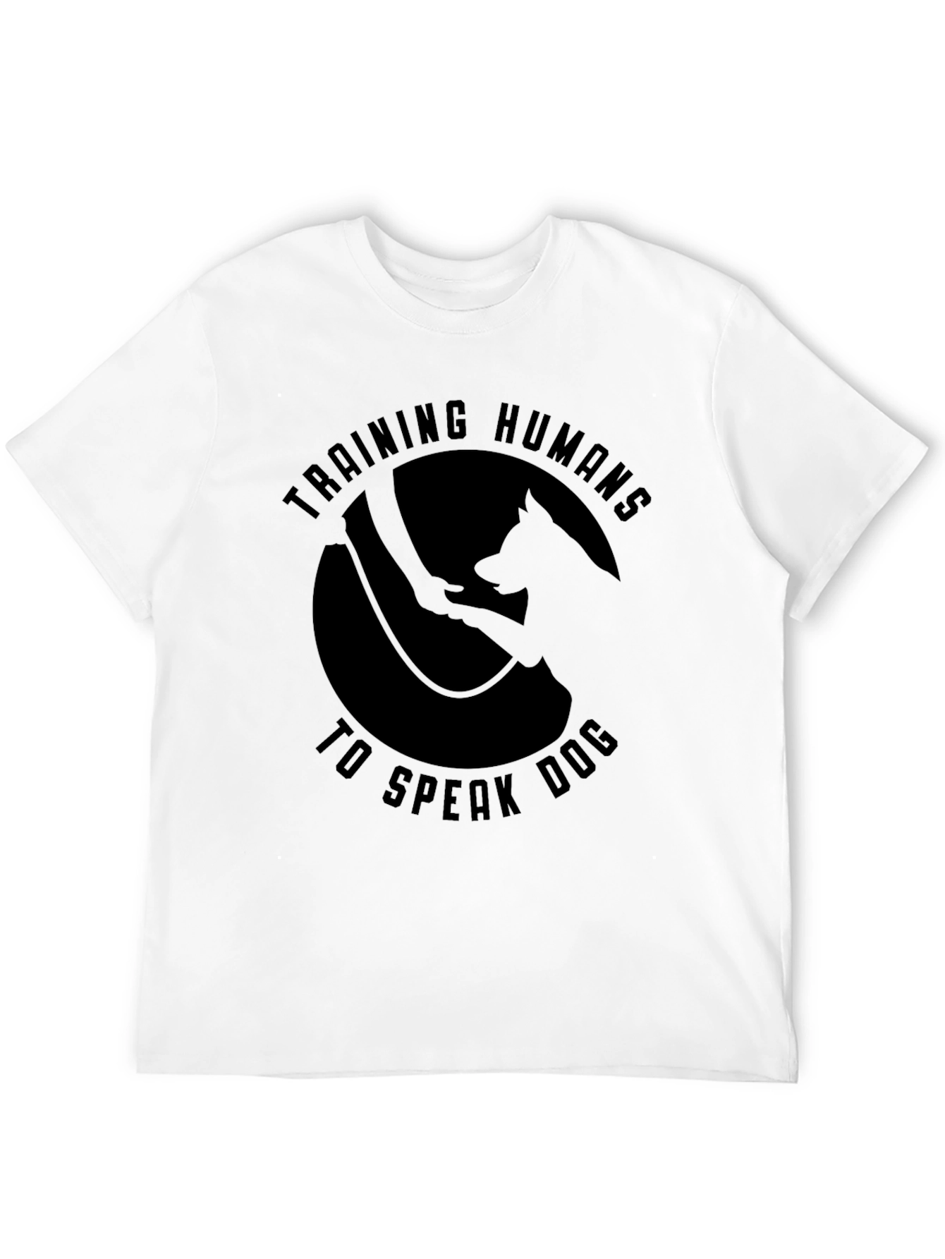Black Training Humans to Speak Dog T-Shirt view 12