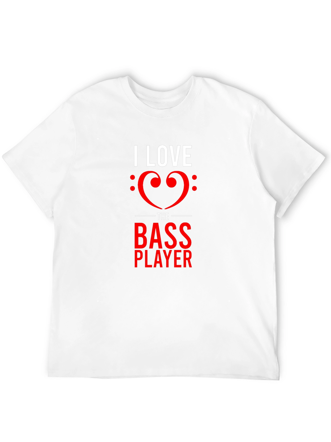 Black I Love the Bass Player Black T-Shirt view 12
