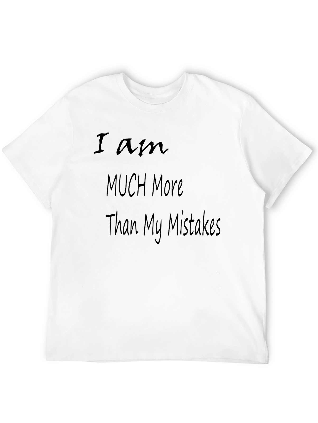 Black Inspirational Black T-Shirt - More Than My Mistakes view 12
