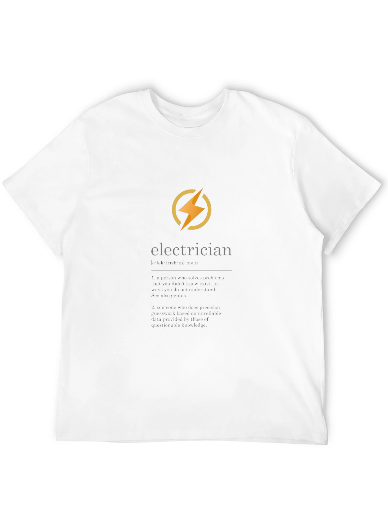 Black Electrician T-Shirt - Premium Quality view 12