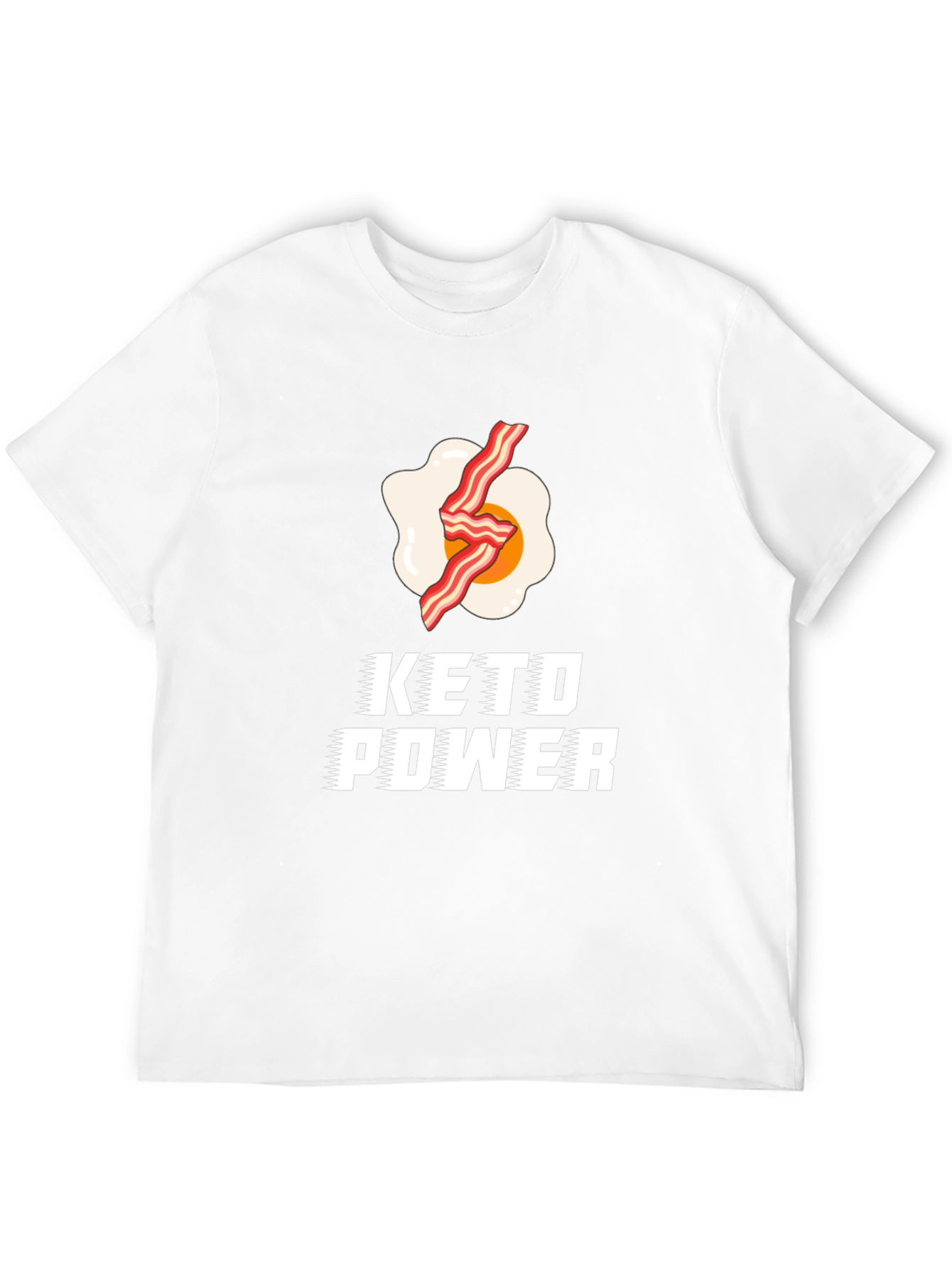 Keto Power T-Shirt: Bacon & Egg Design - 12