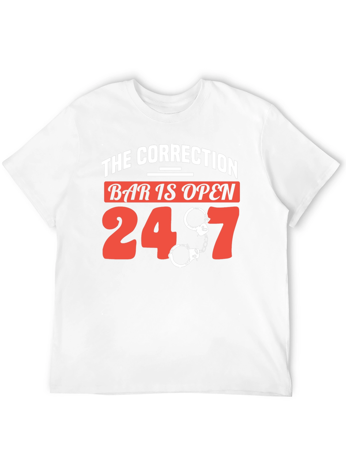 Black The Correction Bar is Open 24/7 Graphic T-Shirt view 12