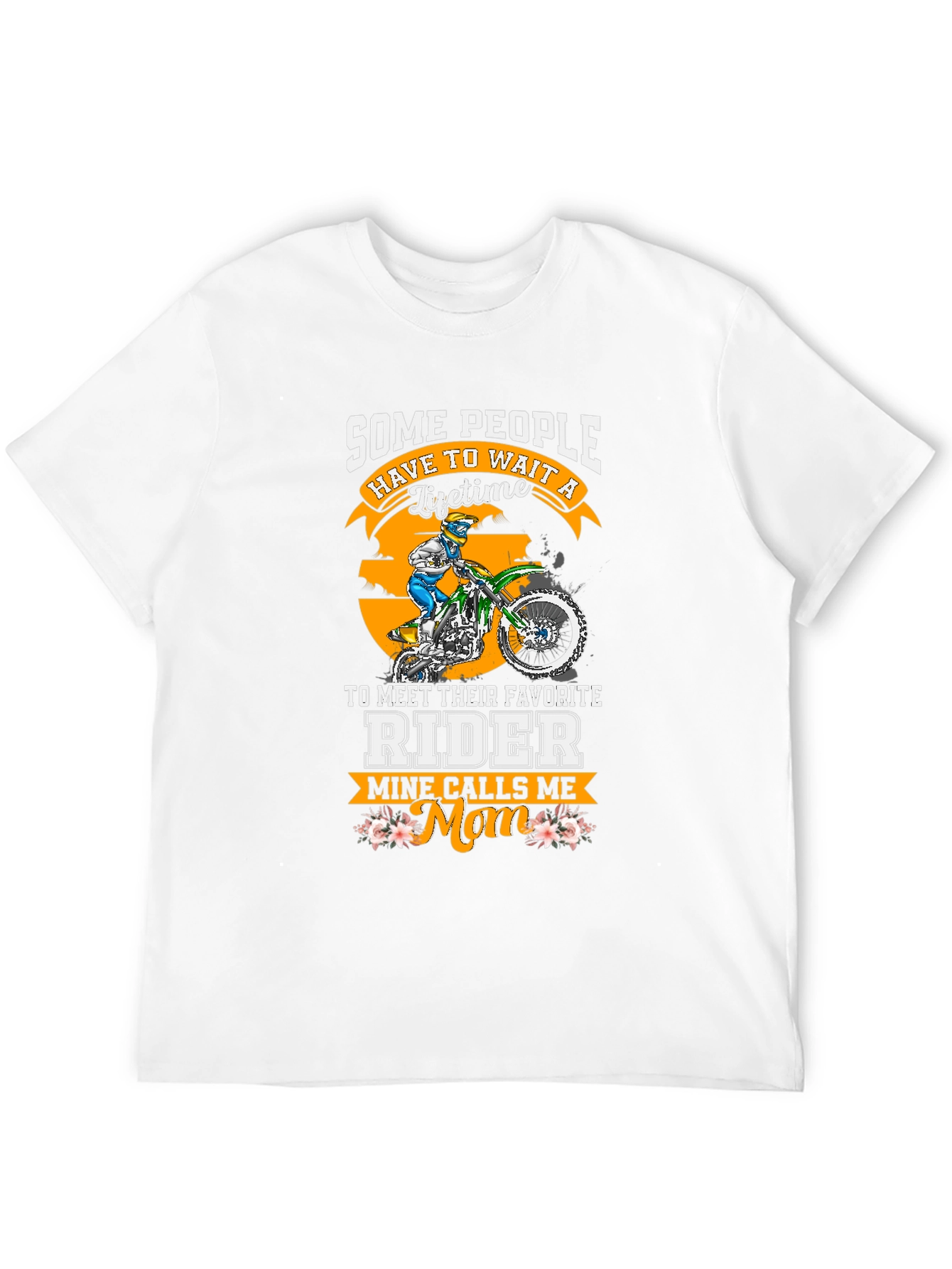 Black Dirt Bike Rider Mom T-Shirt view 12