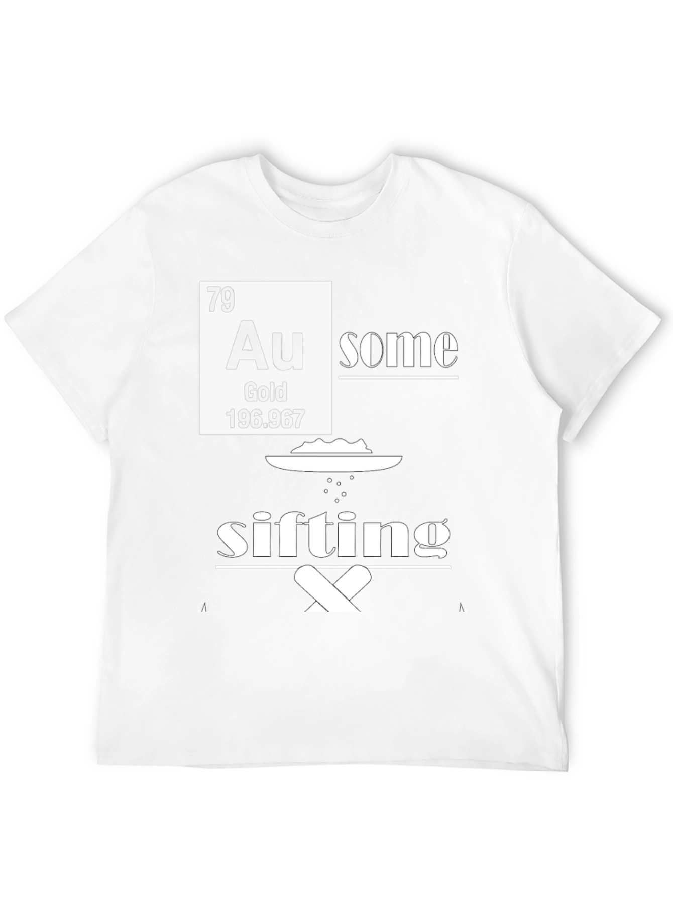 Black Awesome Gold Sifting T-Shirt view 12