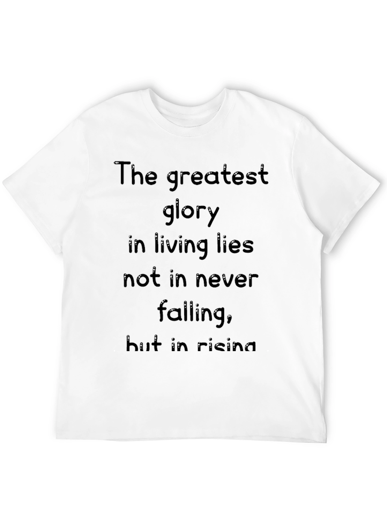 Black Inspirational Quote Black T-Shirt view 12