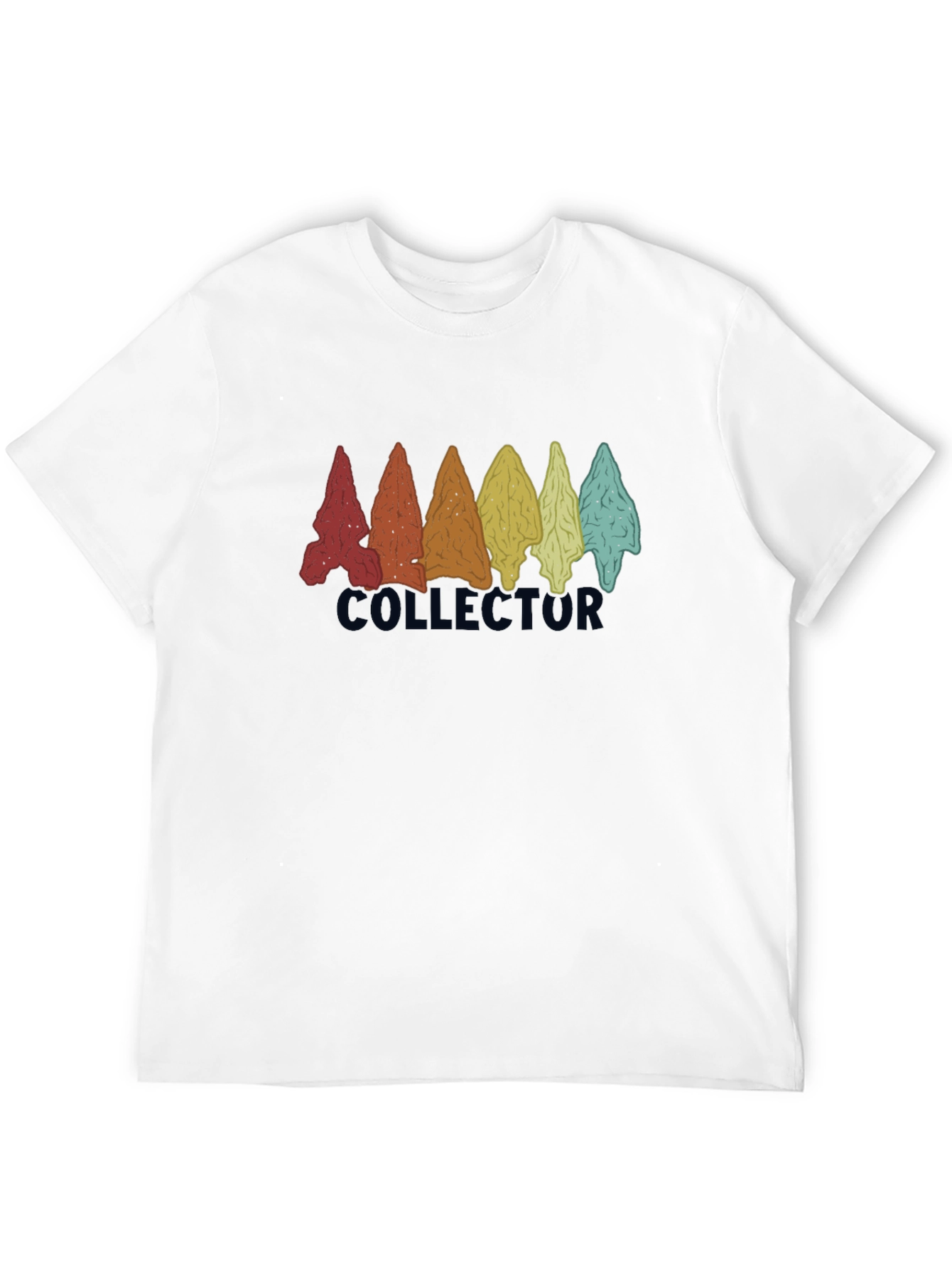 Black Collector Arrowhead T-Shirt | Unique Graphic Tee view 12