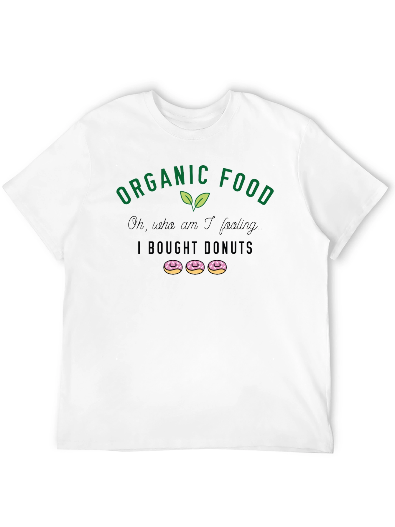 Black Organic Food Donut Lover T-Shirt view 12