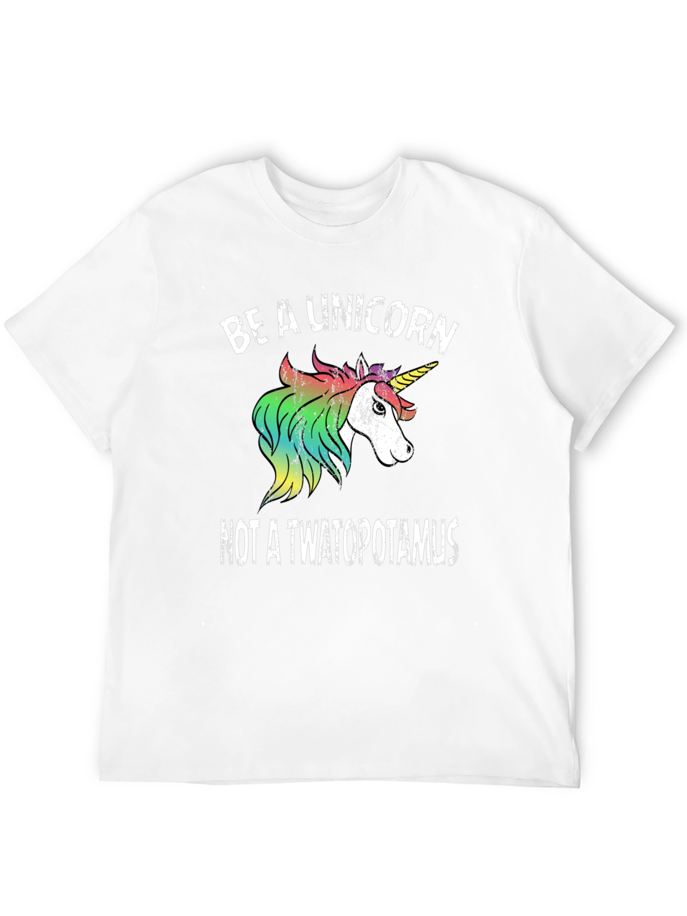 Black Be a Unicorn T-Shirt - Funny Graphic Tee view 12