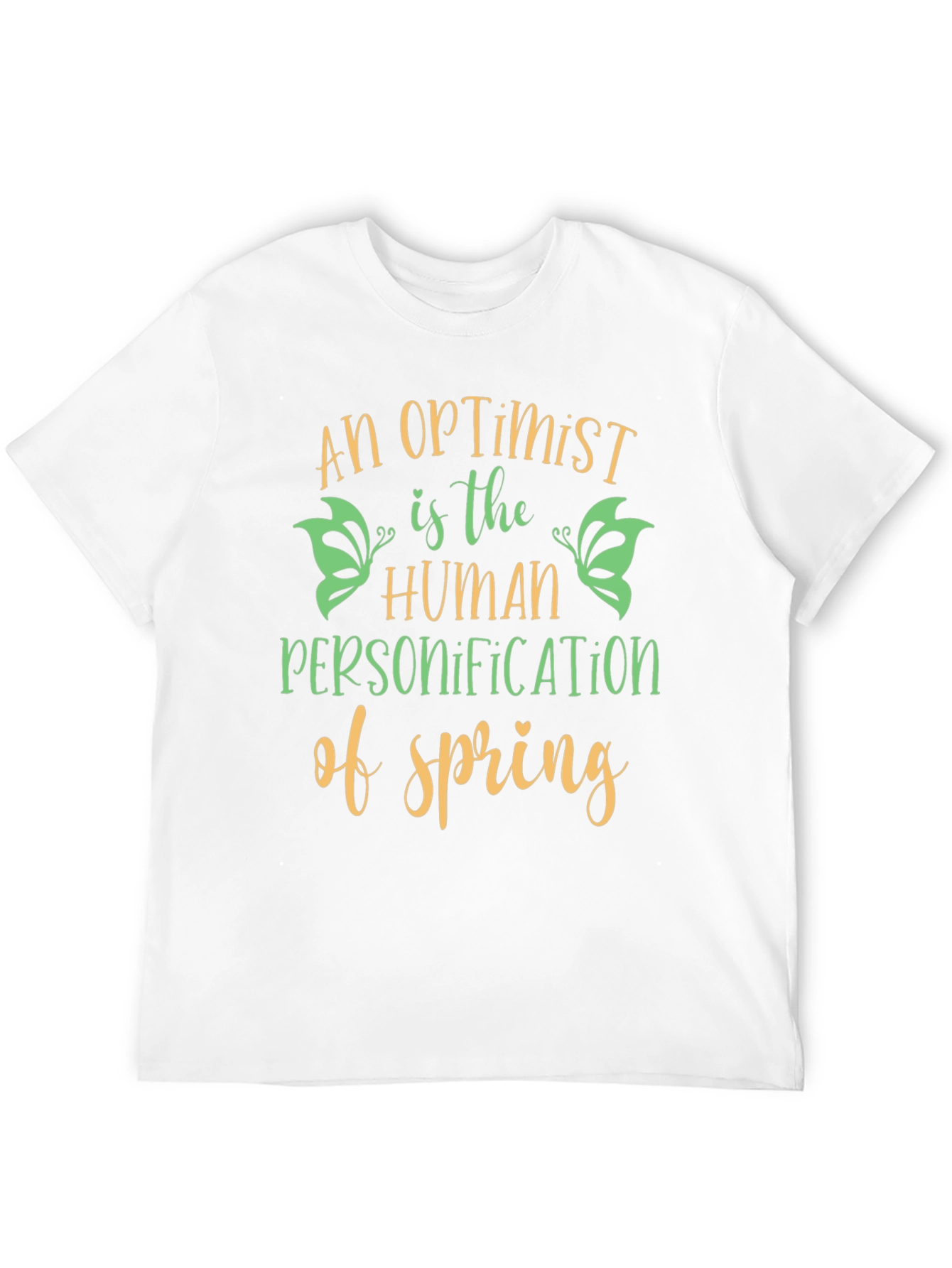 Black Optimist Spring T-Shirt -  Unisex Graphic Tee view 12