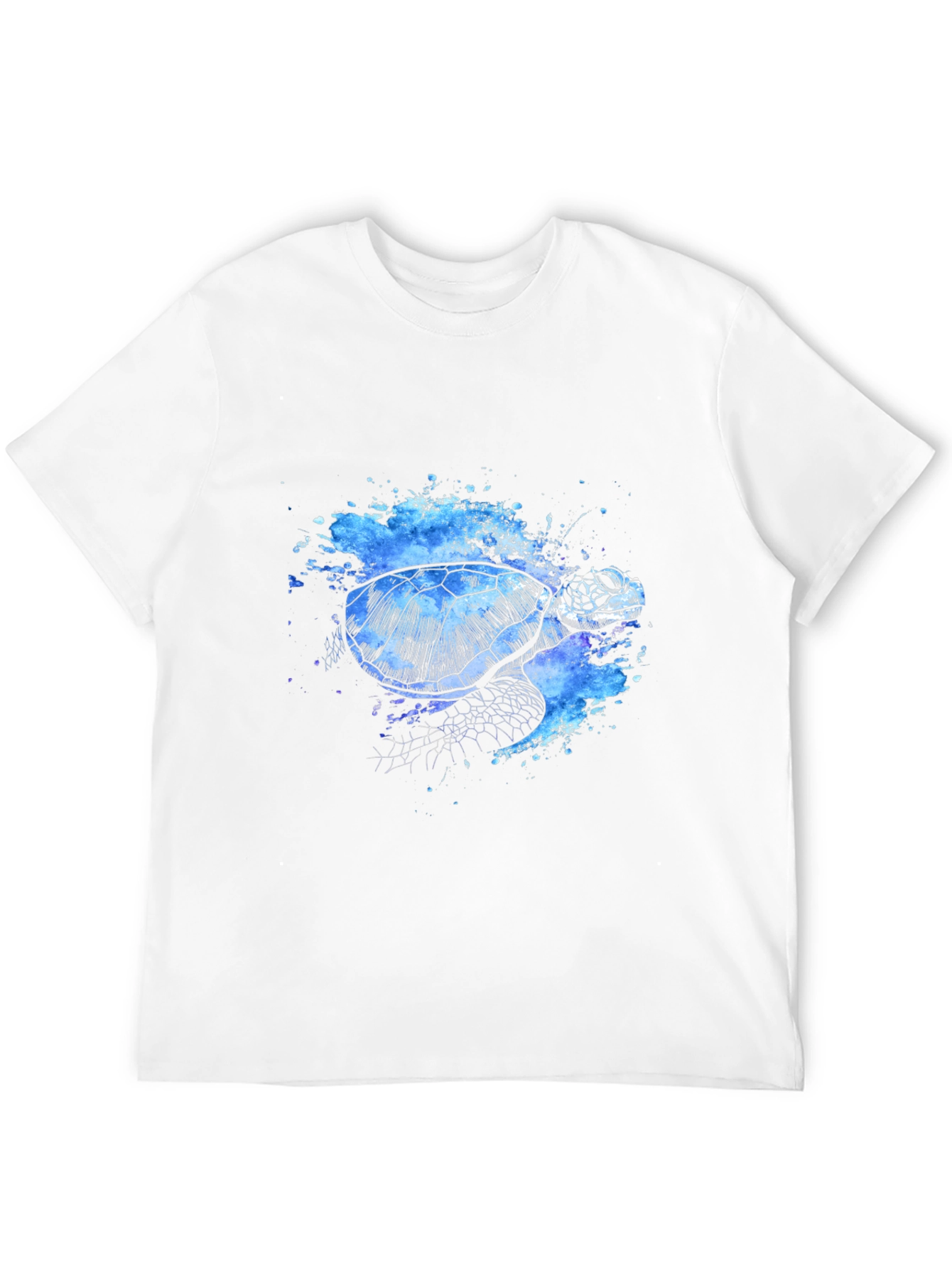 Black Turtle Splash T-Shirt - Unique Artistic Design view 12