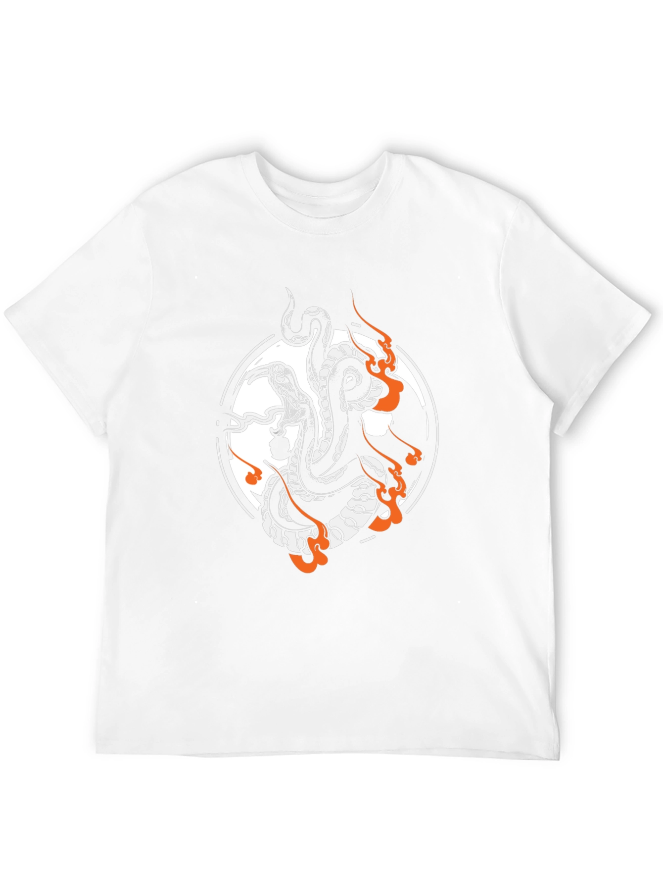 Black Snake Tattoo Graphic Tee - Black Cotton Blend view 12