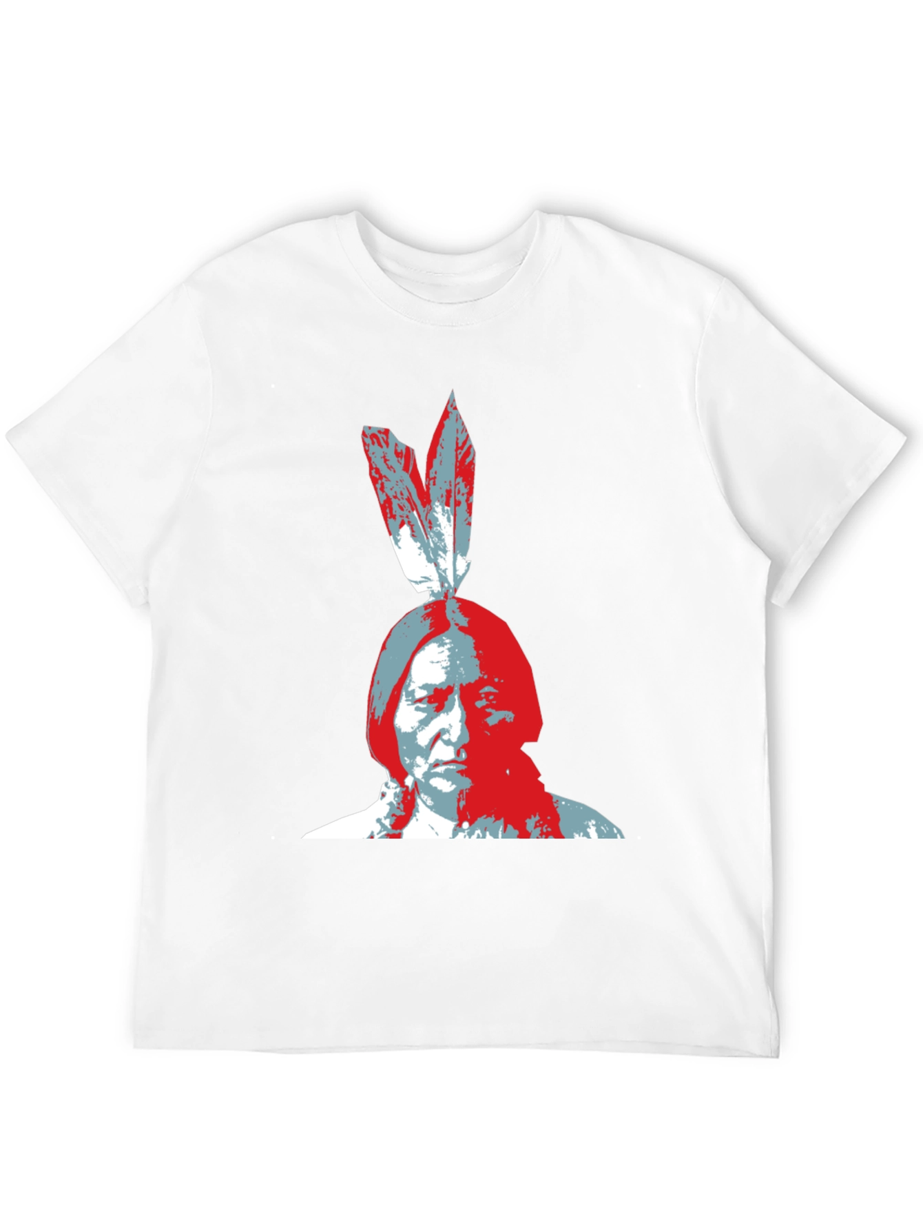Black Native American Chief Graphic Tee view 12