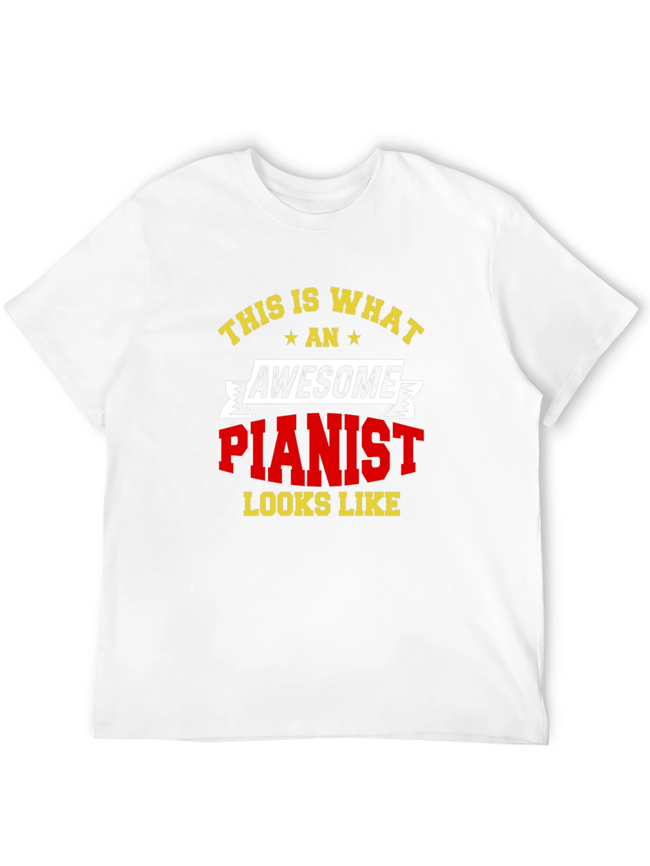 Black Awesome Pianist T-Shirt - Musician Tee view 12
