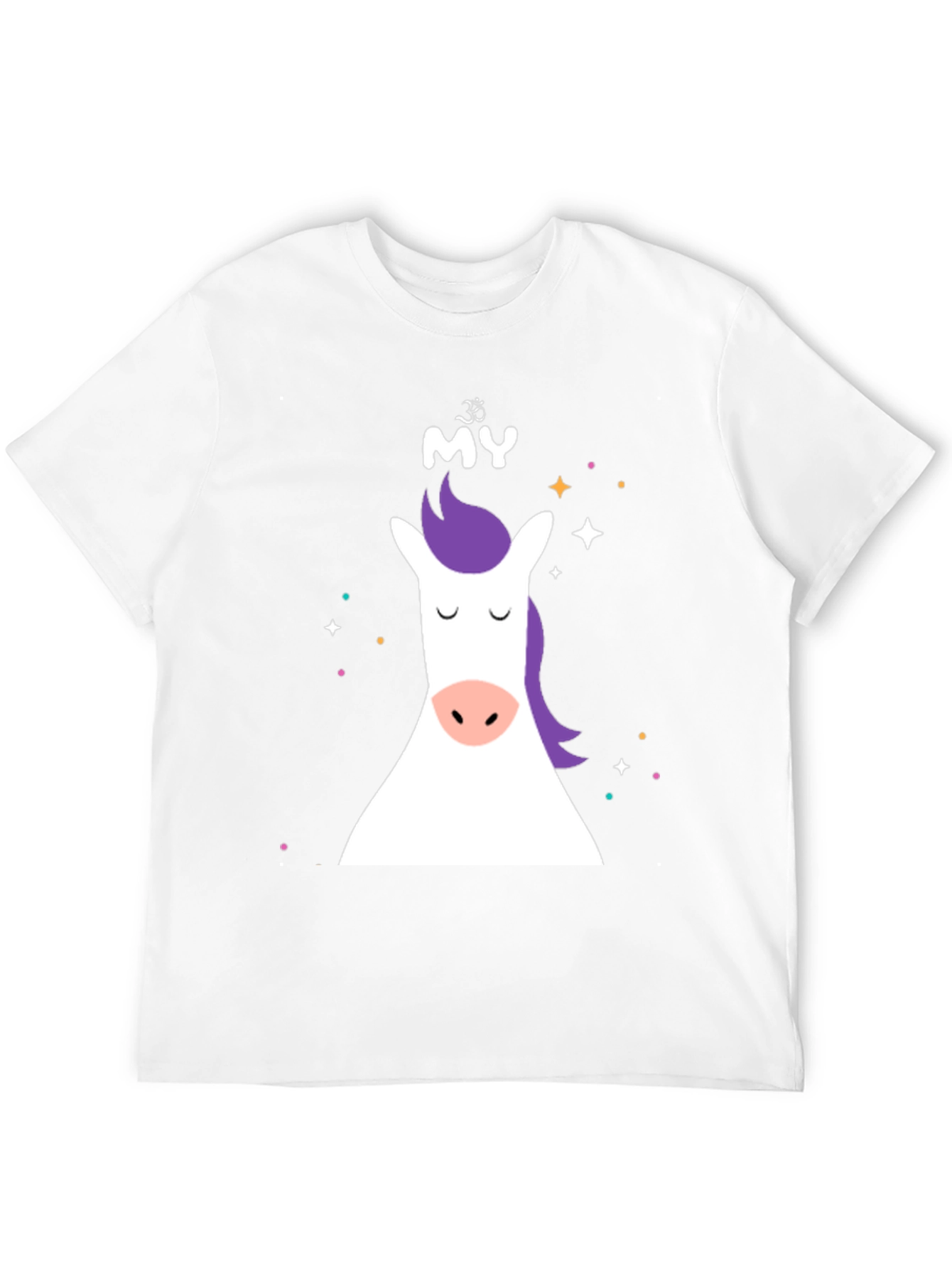 Black Unicorn Graphic Tee - Black Cotton Blend view 12