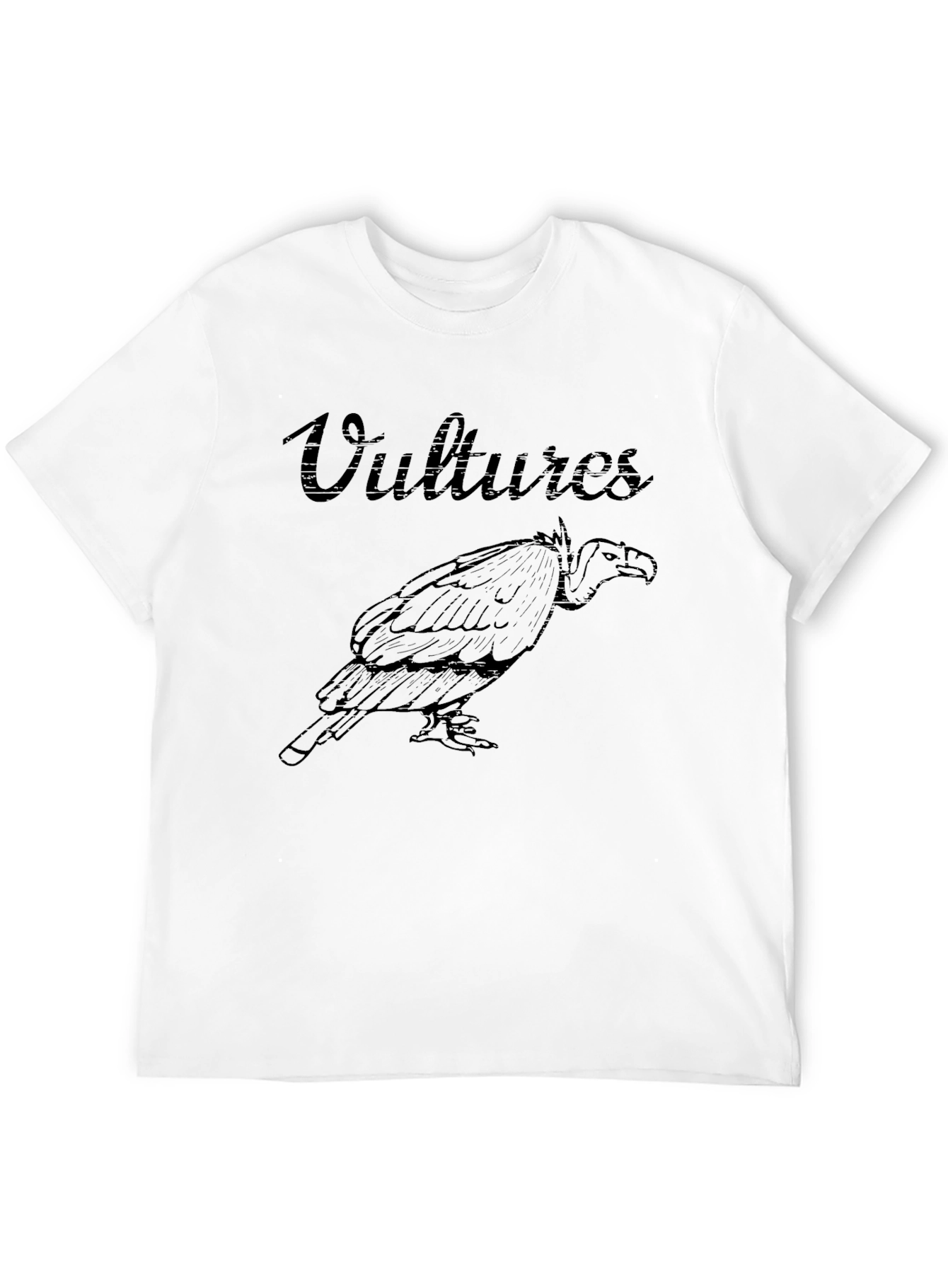 Black Vultures Graphic Print Black T-Shirt view 12