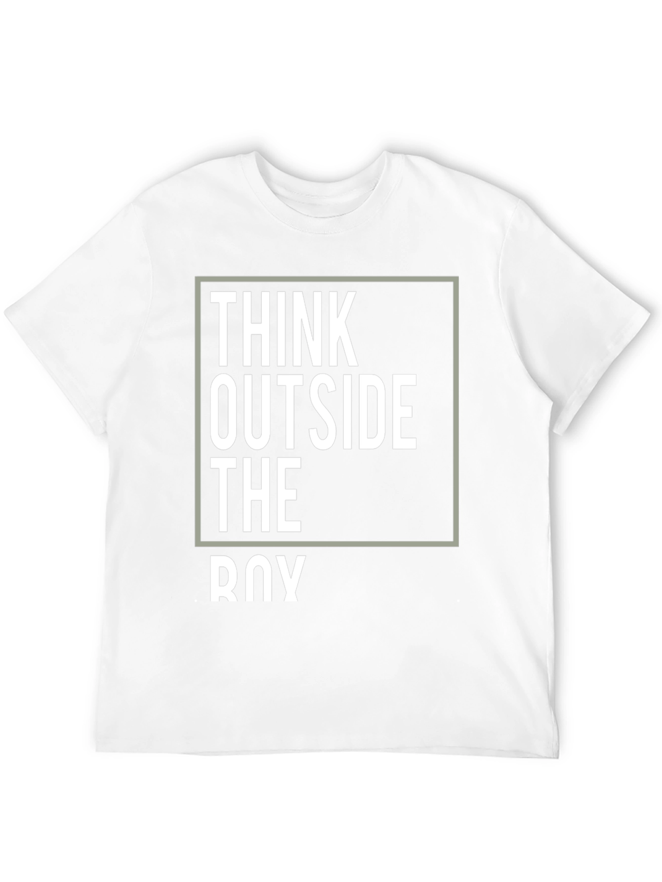 Black Think Outside the Box Graphic Tee - Men's Black T-Shirt view 12