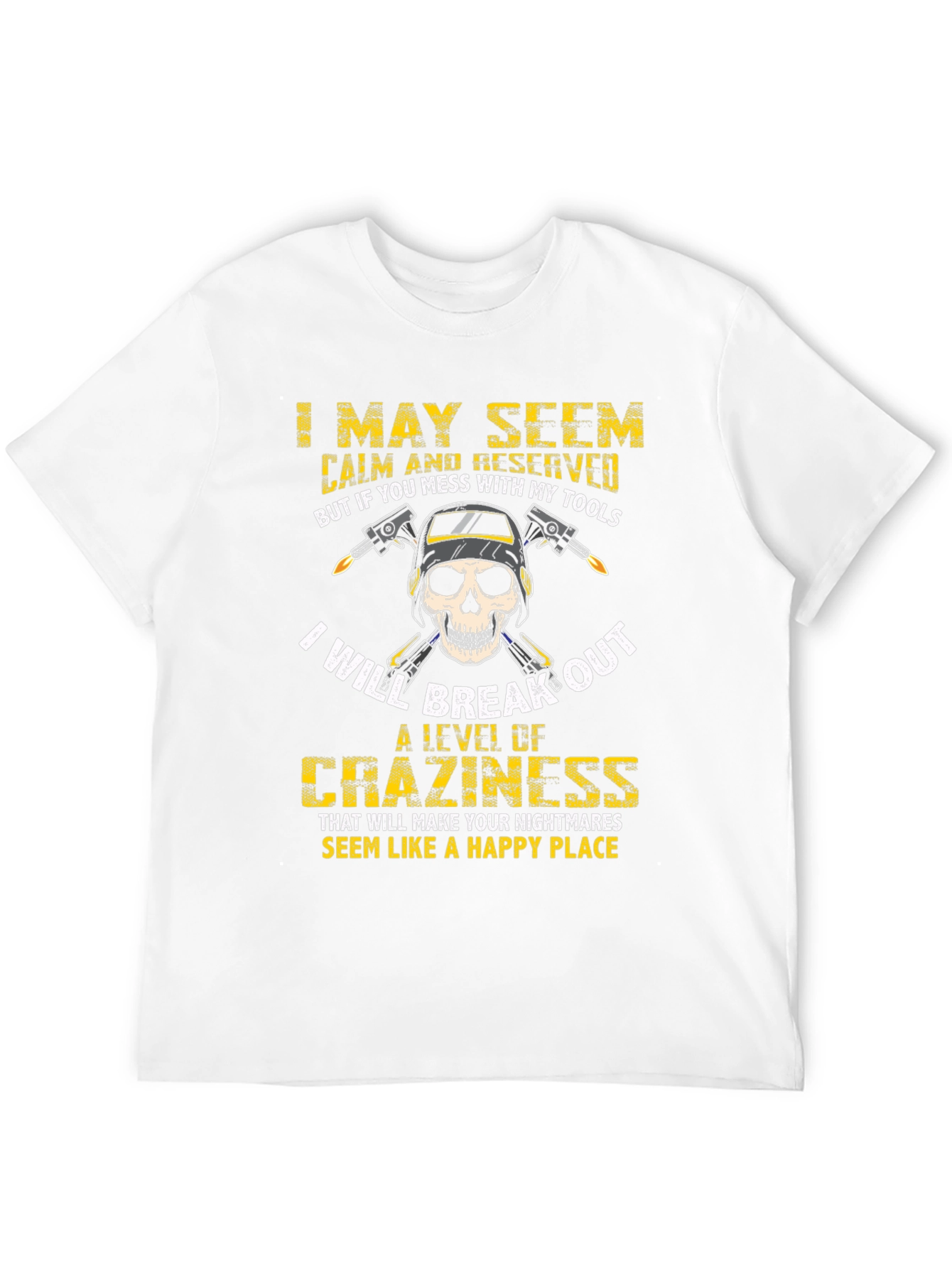 Black Welder's Skull T-Shirt: Mess With My Tools! view 12