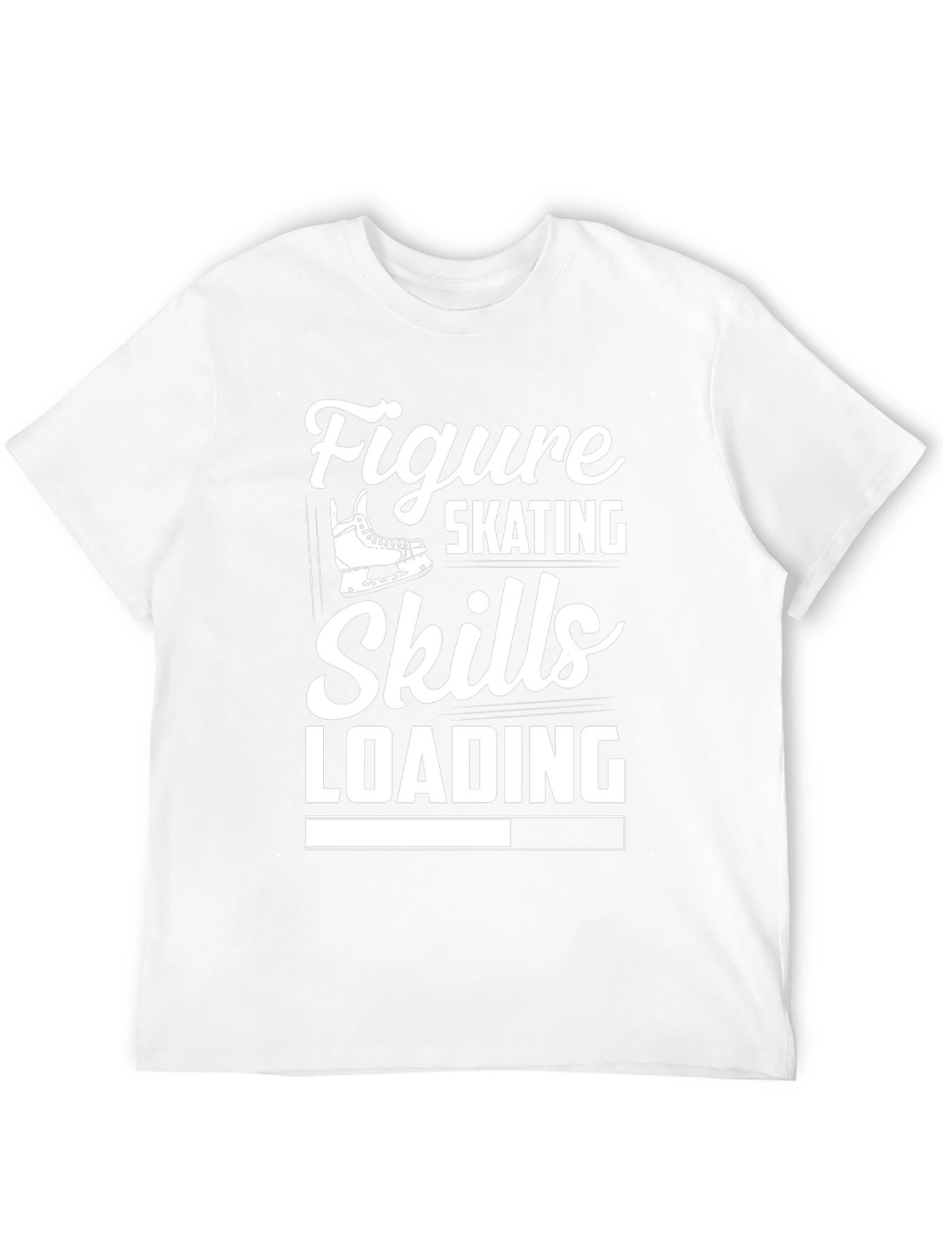 Black Figure Skating Skills Loading T-Shirt - Black view 12