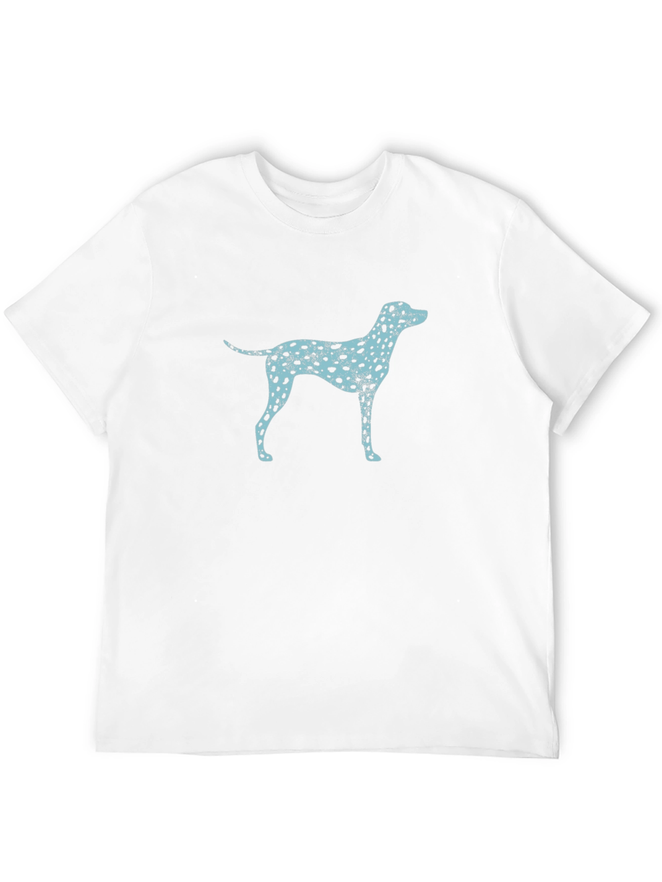 Black Dog Print Men's T-Shirt - Casual Wear view 12
