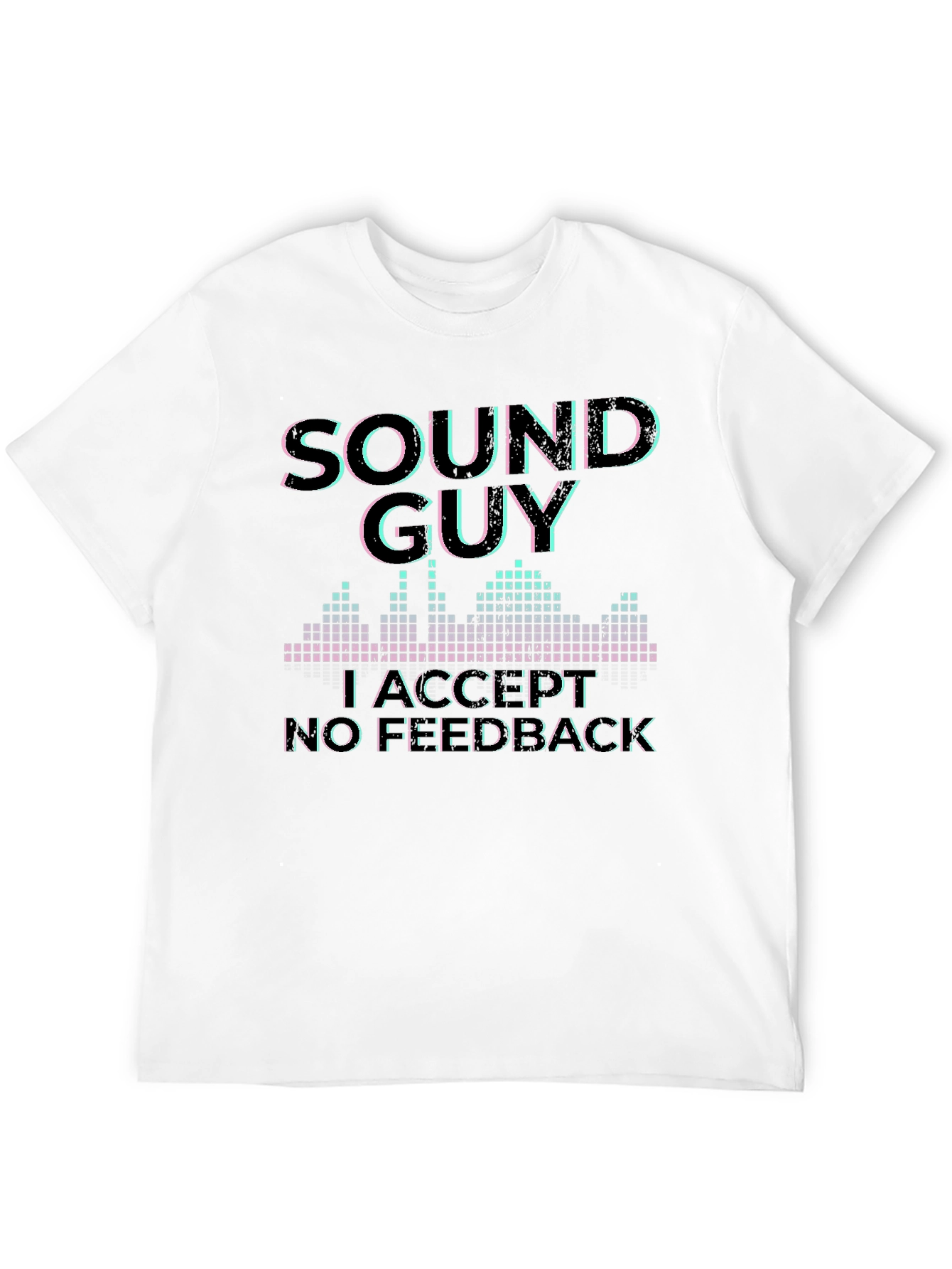 Black Sound Guy Graphic T-Shirt - No Feedback Accepted view 12