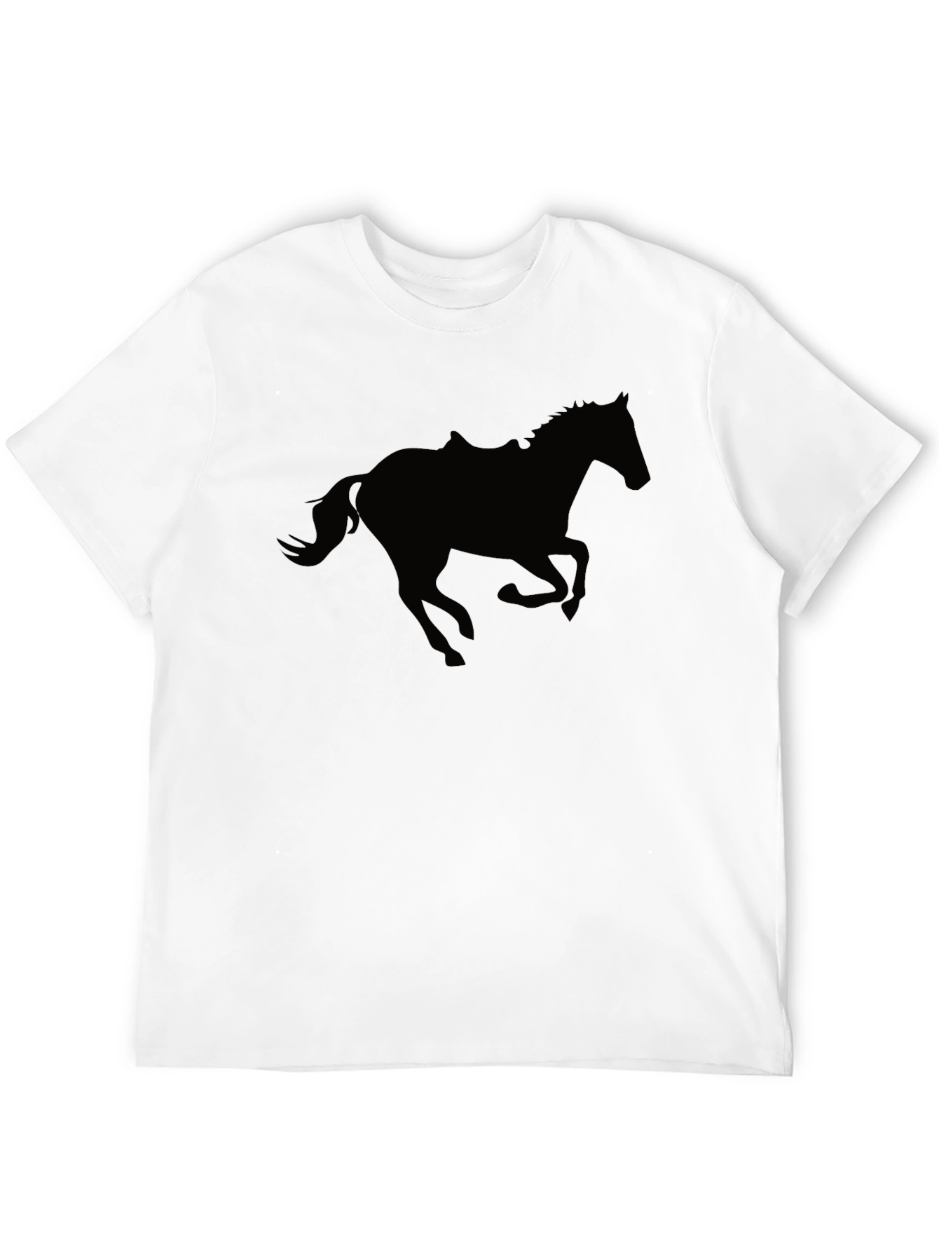 Black Black Horse Silhouette T-Shirt view 12
