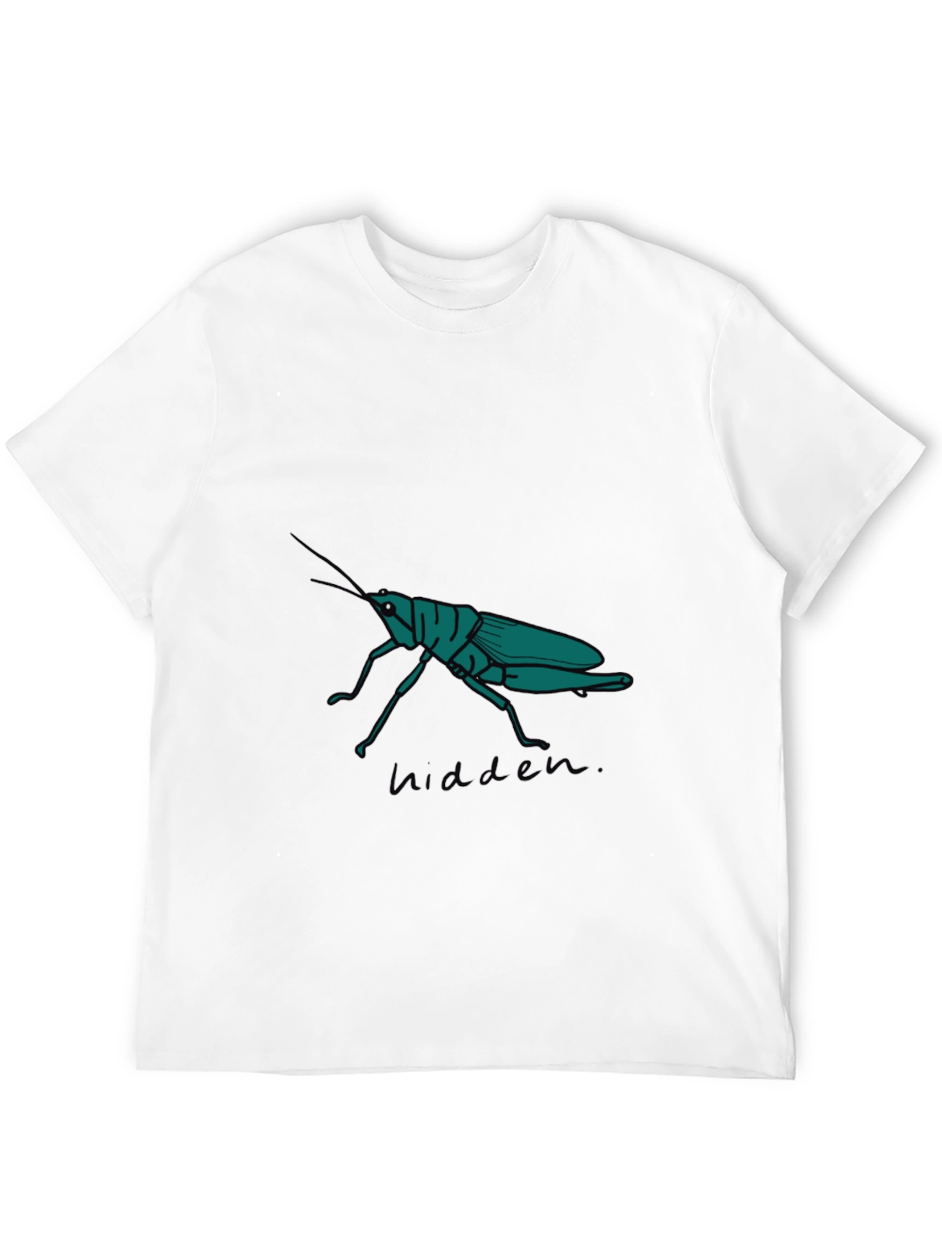 Black Grasshopper Graphic Tee - Hidden Nature Design view 12