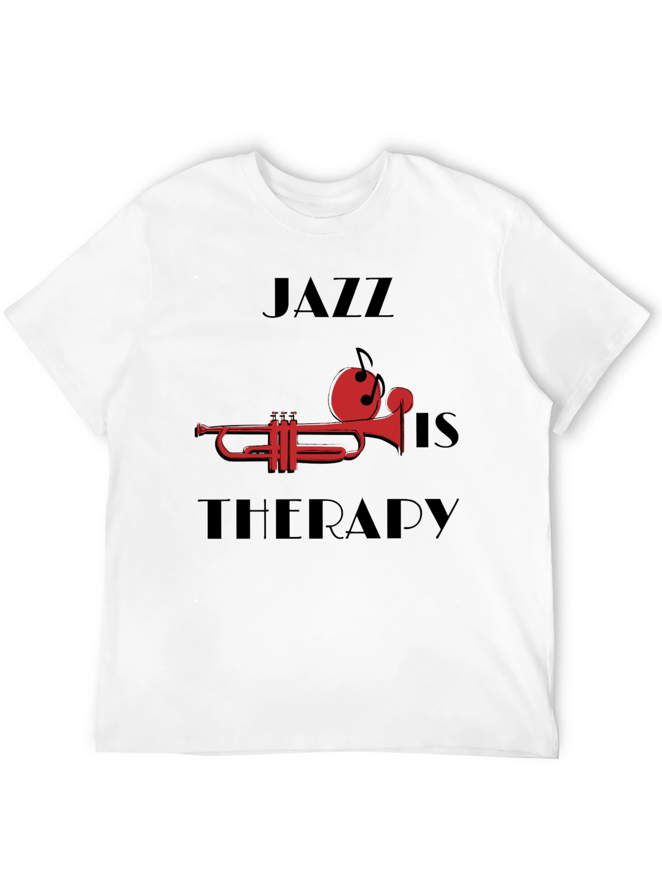 Black Jazz is Therapy T-Shirt view 12