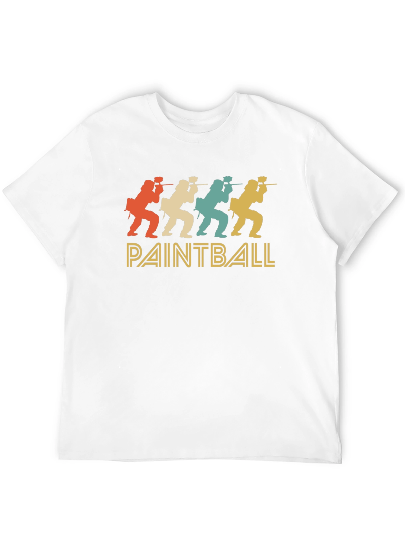 Black Retro Paintball T-Shirt view 12