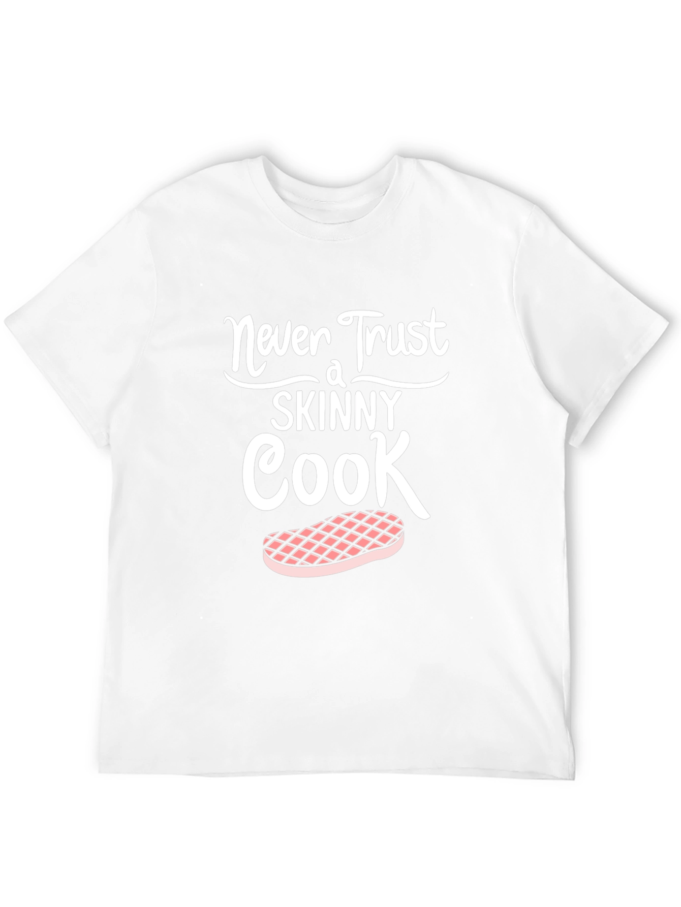 Black Never Trust a Skinny Cook Graphic Tee view 12