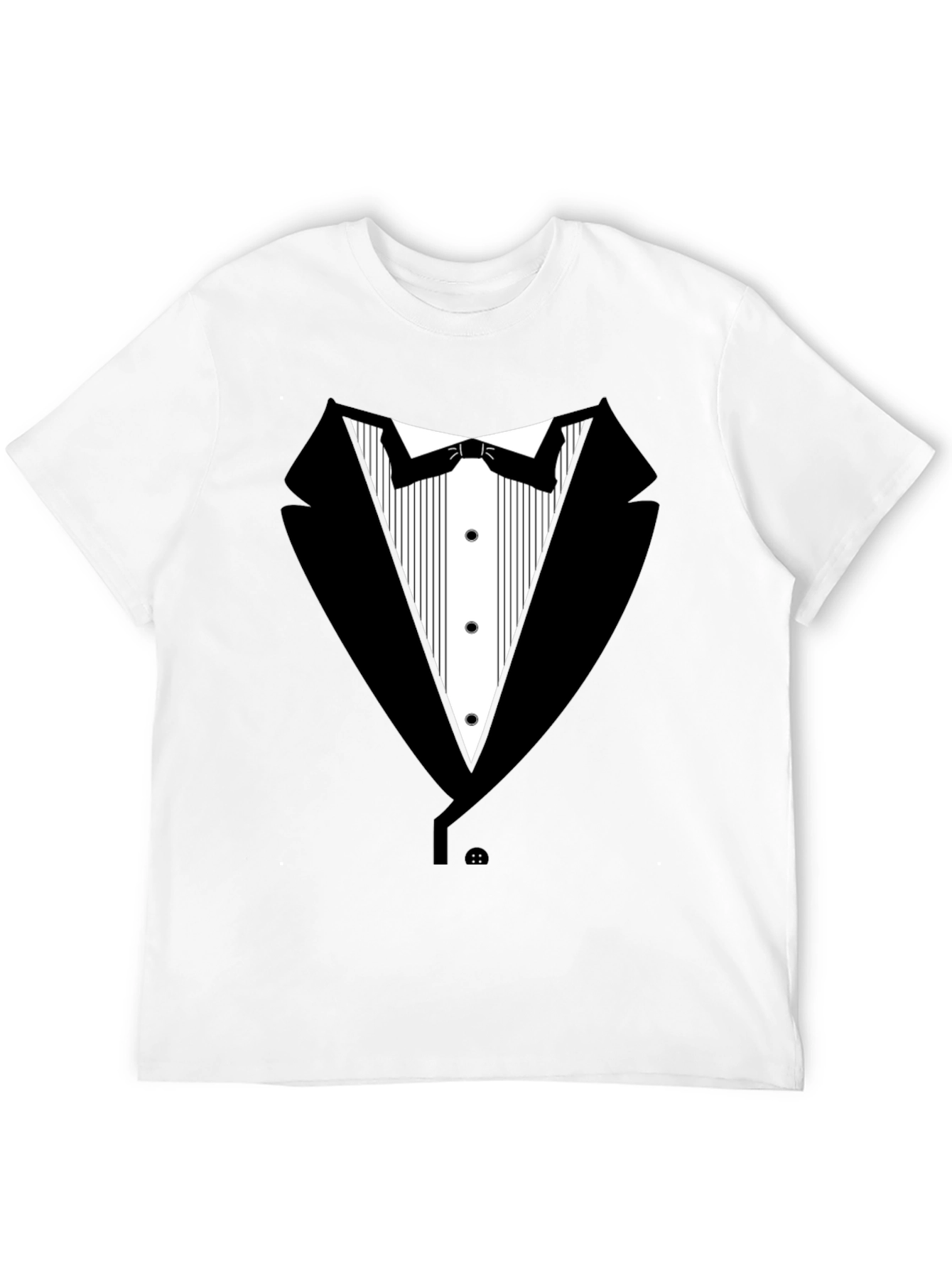 Black Tuxedo T-Shirt - Novelty Formal Wear Tee view 12