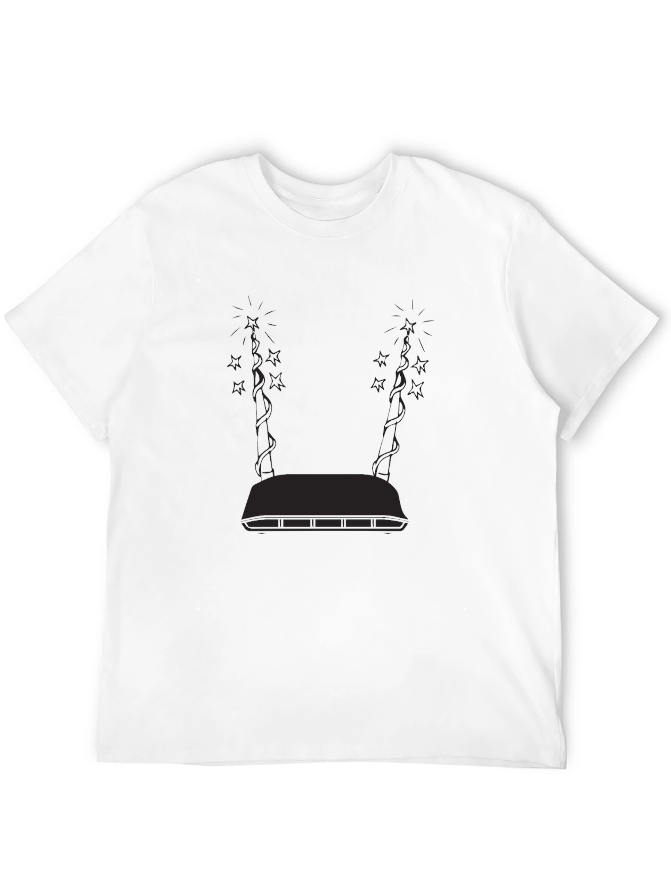 Modern Graphic Black T-Shirt - Abstract Design - 12