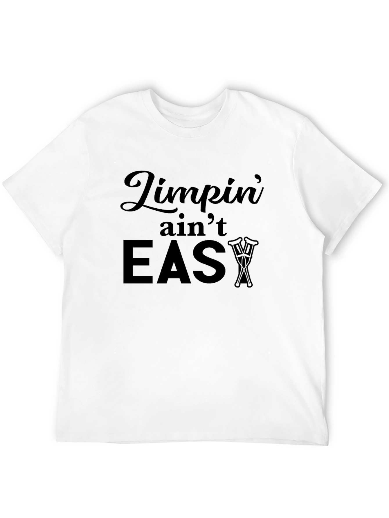 Black Limpin' Ain't Easy T-Shirt view 12