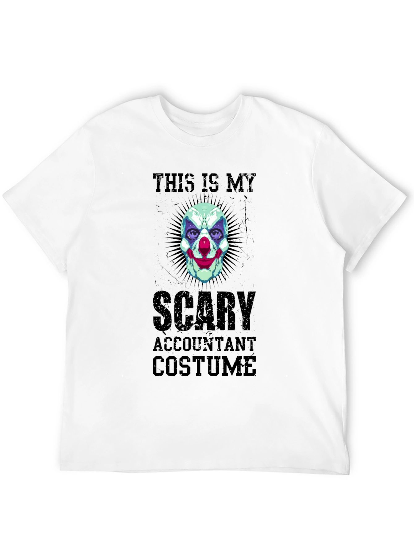 Black Scary Accountant Costume T-Shirt view 12