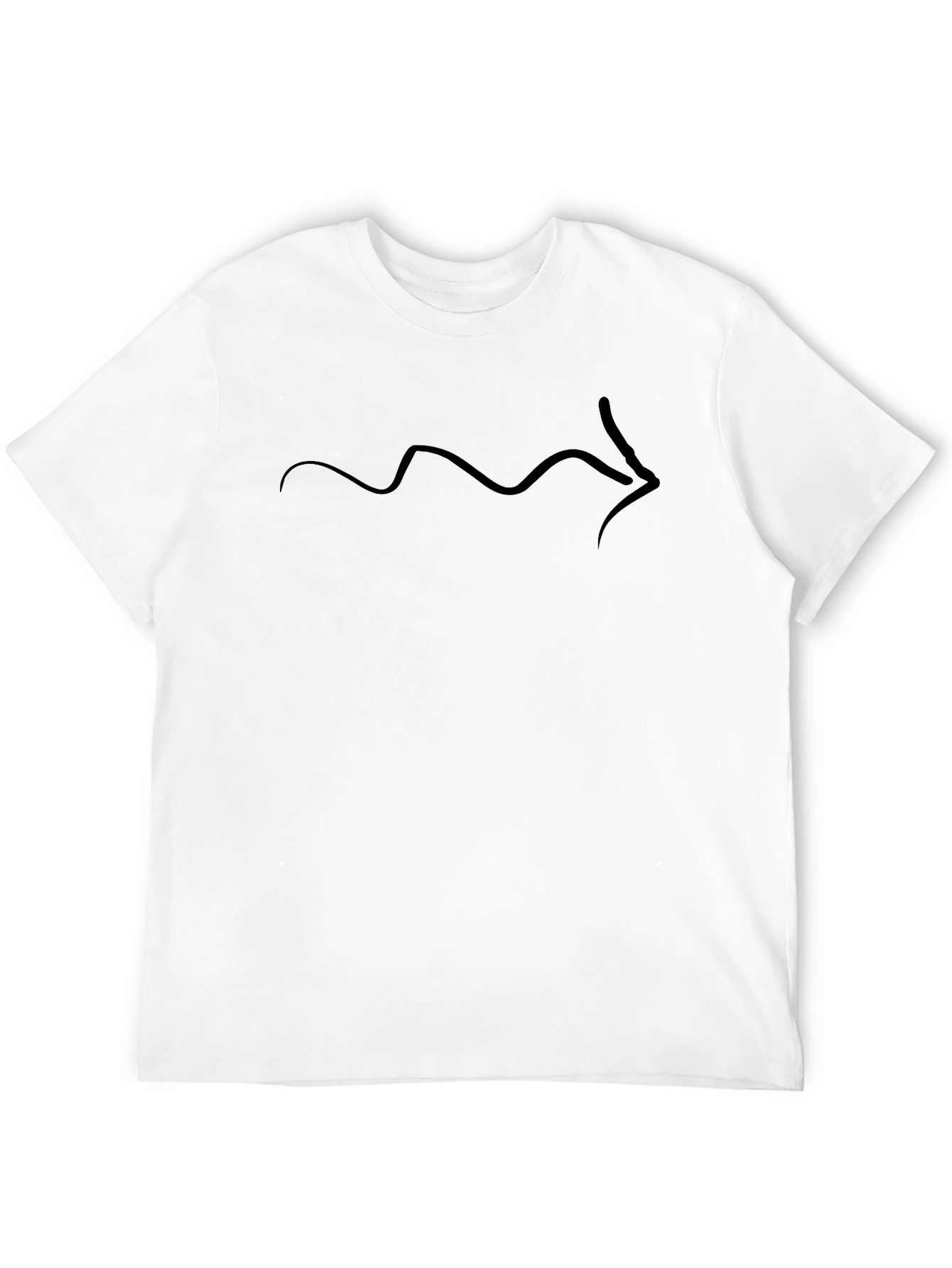 Black Minimalist Arrow Tee - Stylish Graphic T-Shirt view 12