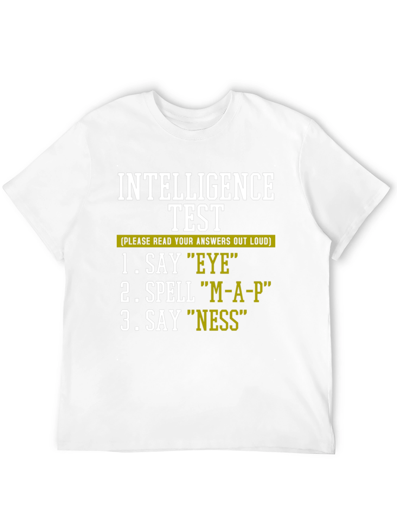 Black Intelligence Test Humor Tee view 12